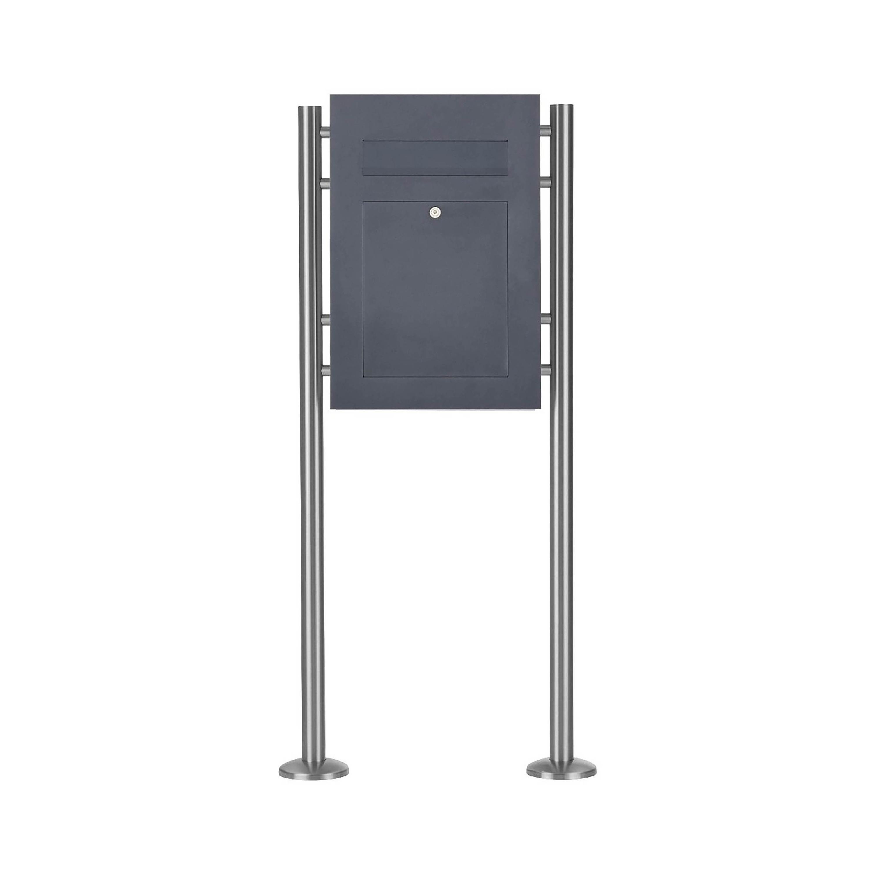 Designer | Edelstahl Standbriefkasten DESIGNER Style ST-R pulverbeschichtet