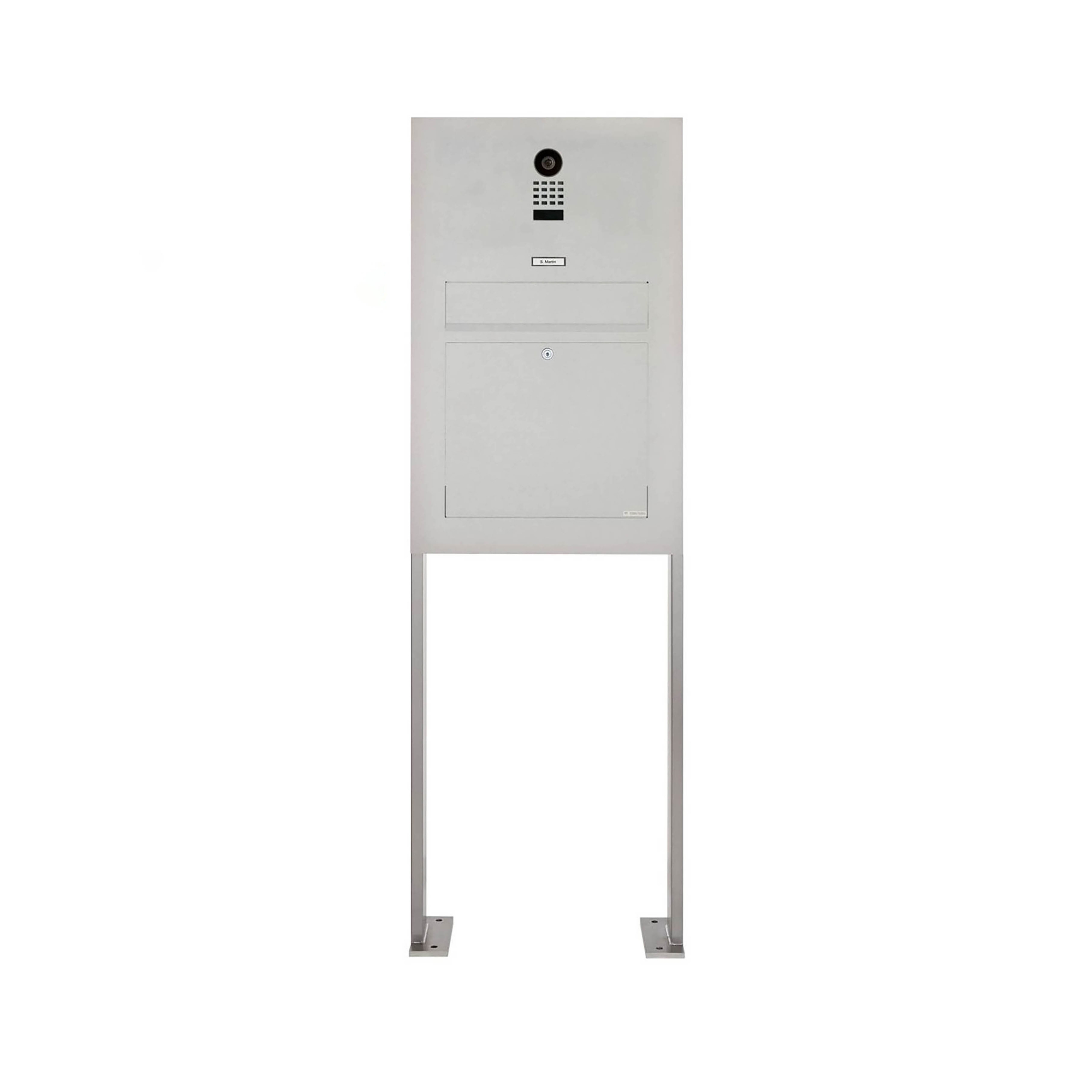 Display product Designer | Edelstahl Standbriefkasten Modell BIG ST-P mit DoorBird Video- Sprechanlage from manufacturer Briefkasten Manufaktur