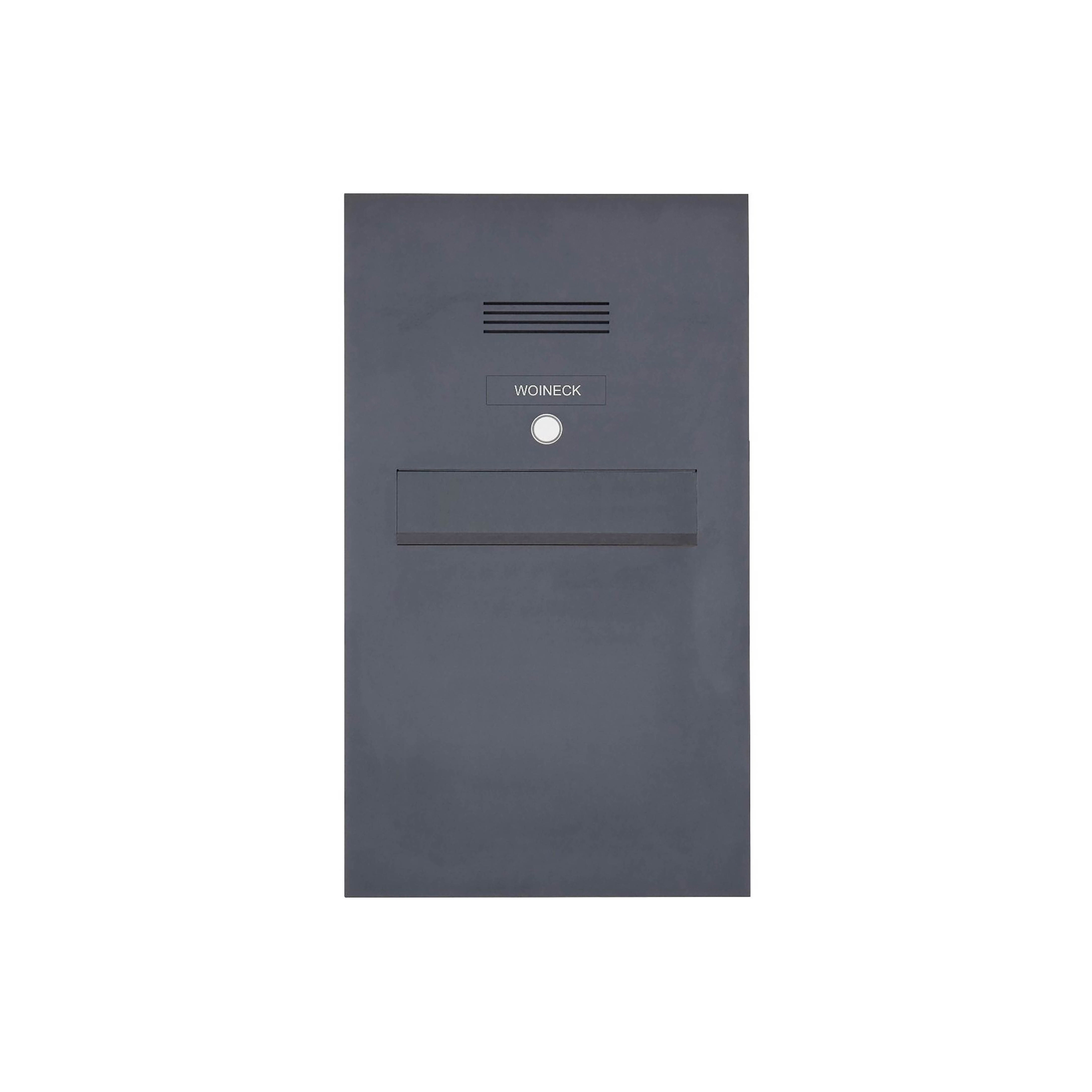 Designer | Edelstahl Zaunbriefkasten Designer Modell BIG - Clean Edition - RAL nach Wahl - INDIVIDUELL