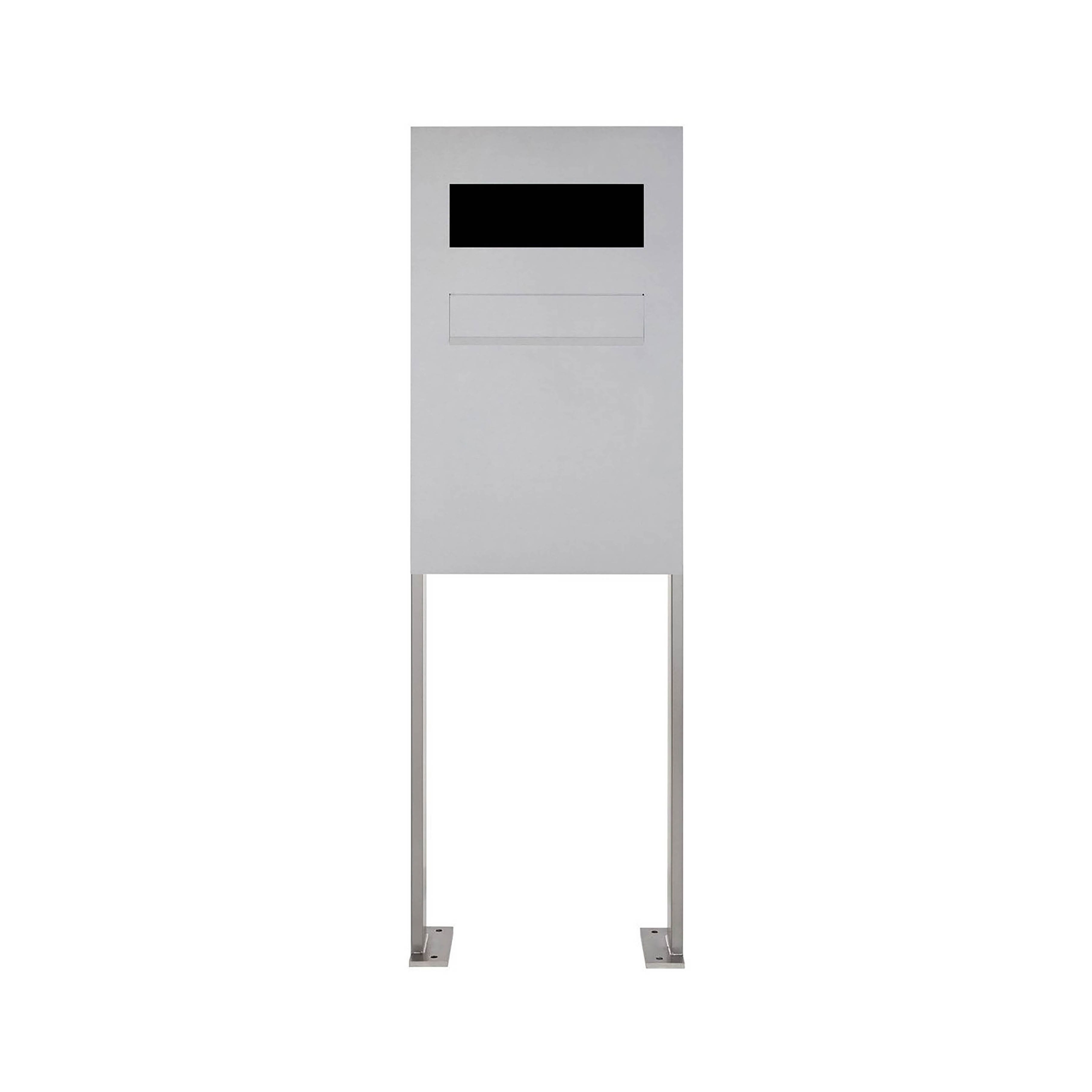 Display product Designer | Edelstahl Zaunbriefkasten freistehend Designer Modell BIG ST-P - GIRA System 106 - 3fach vorbereitet from manufacturer Briefkasten Manufaktur