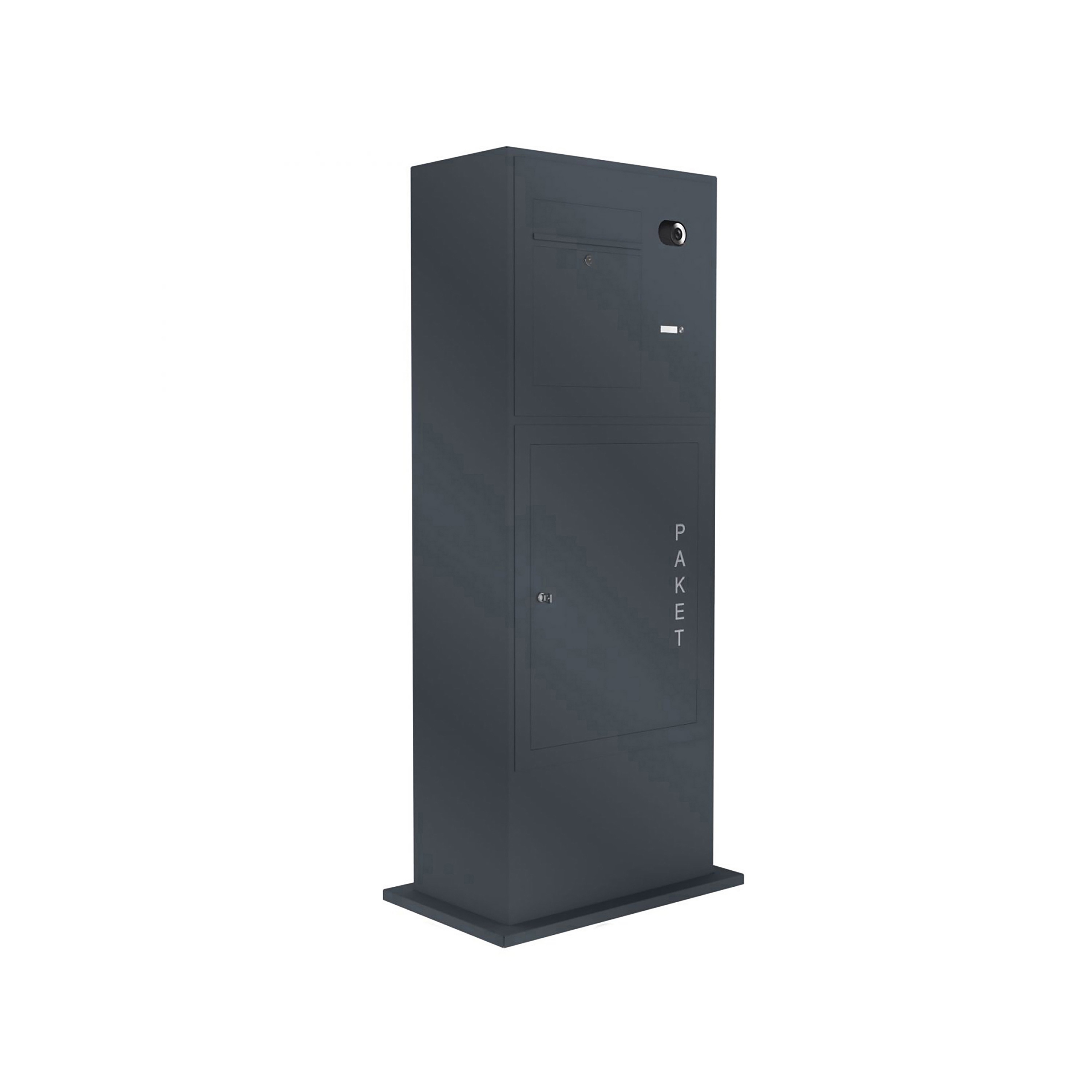 Display product Designer | Edelstahl Briefkastenpaketsäule Designer BIG - RAL nach Wahl - Comelit VIDEO Komplettset Wifi Rechts from manufacturer Briefkasten Manufaktur