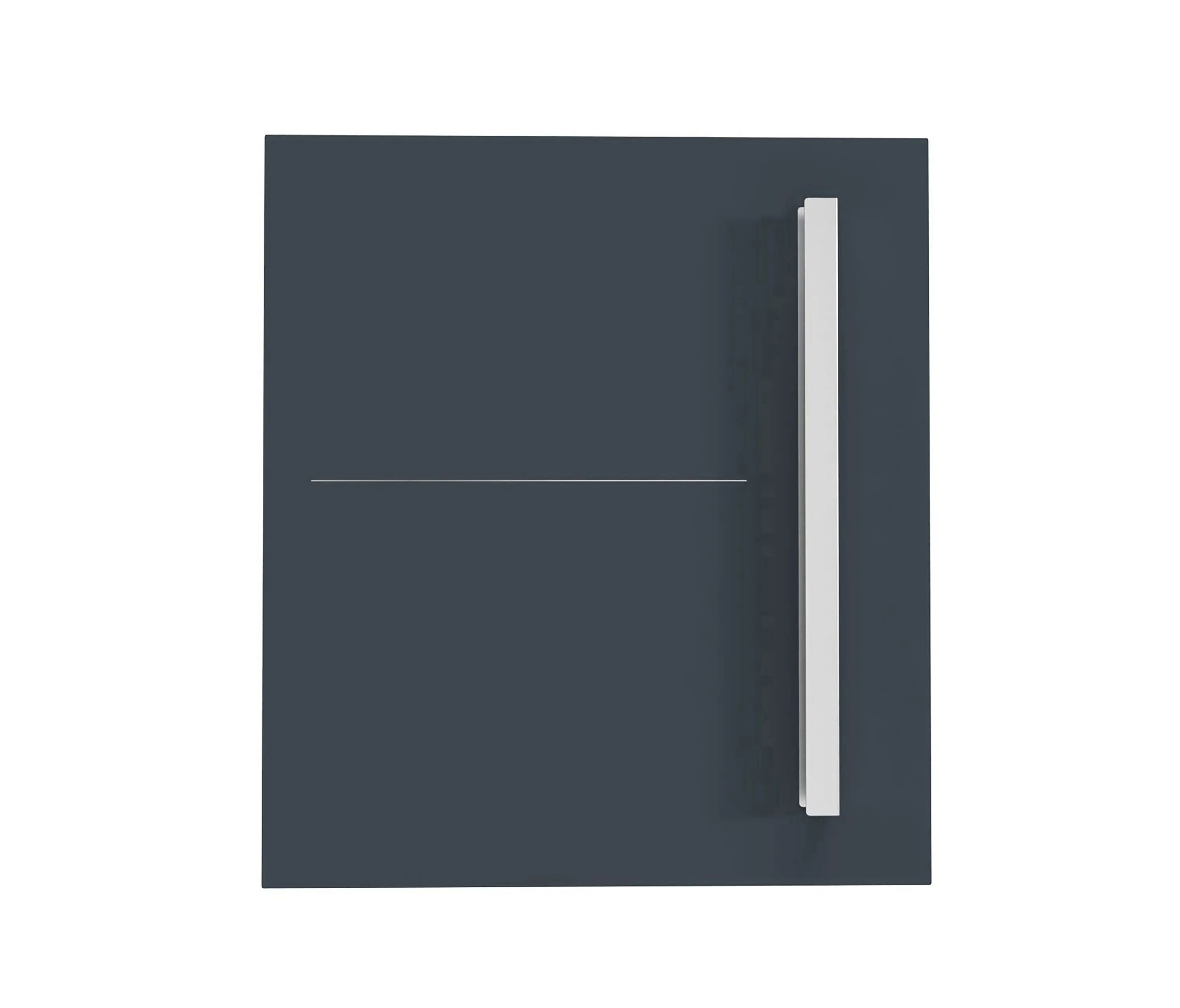Briefkasten Manufaktur - Schiller | Design Edelstahl Briefkasten SCHILLER MEDIUM Elegance II mit Griffleiste - Hausnummer - Name - RAL