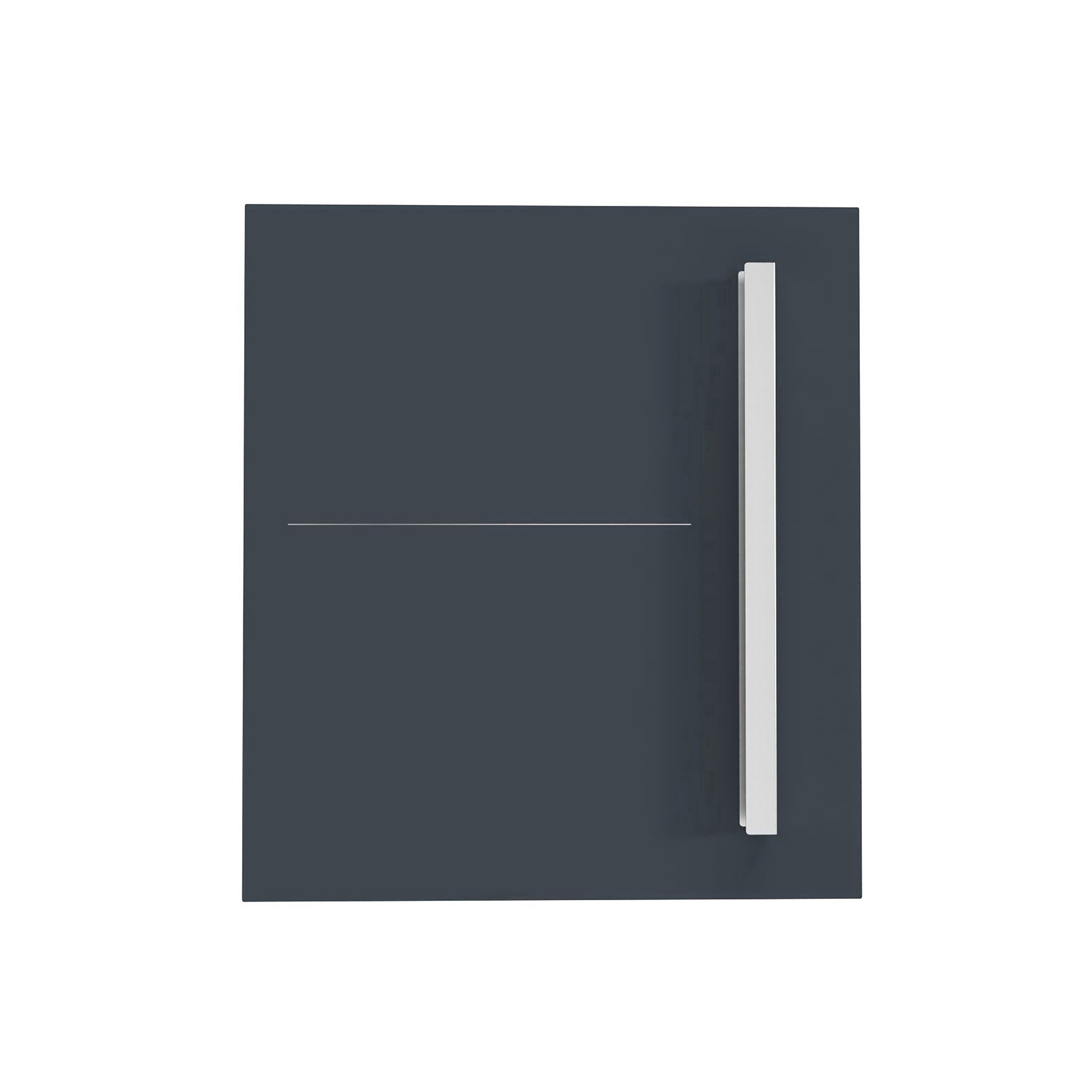 Display product Schiller | Design Edelstahl Briefkasten SCHILLER MEDIUM Elegance II mit Griffleiste - Hausnummer - Name - RAL from manufacturer Briefkasten Manufaktur