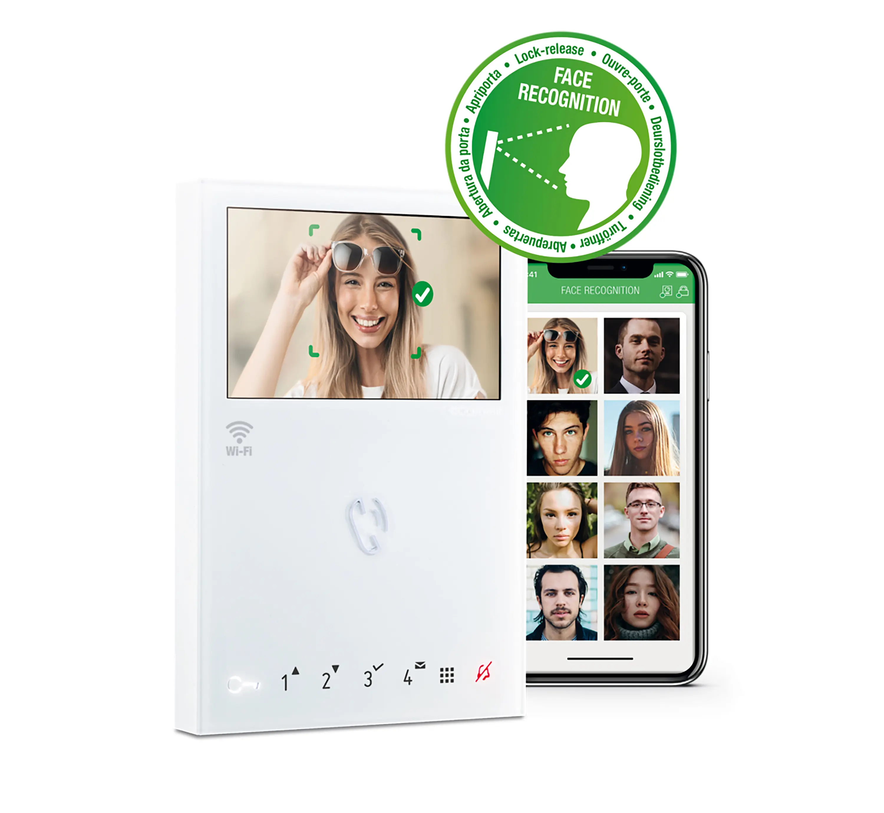 Briefkasten Manufaktur - Designer | Edelstahl Video Türstation DESIGNER 529S Elegance I mit DoorBird D1100E - RAL nach Wahl