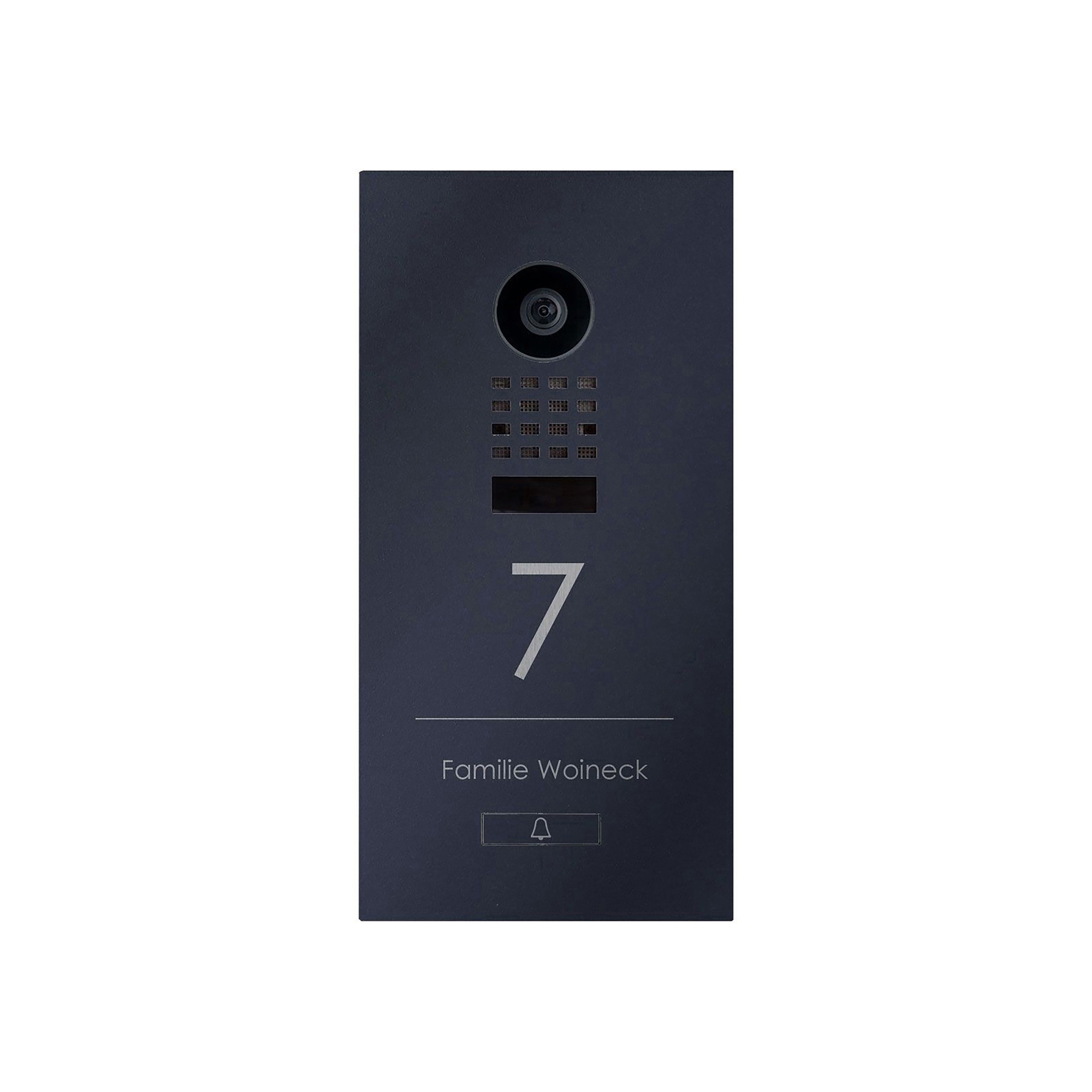 Display product Designer | Edelstahl Video Türstation DESIGNER 529S Elegance I mit DoorBird D1100E - RAL nach Wahl from manufacturer Briefkasten Manufaktur