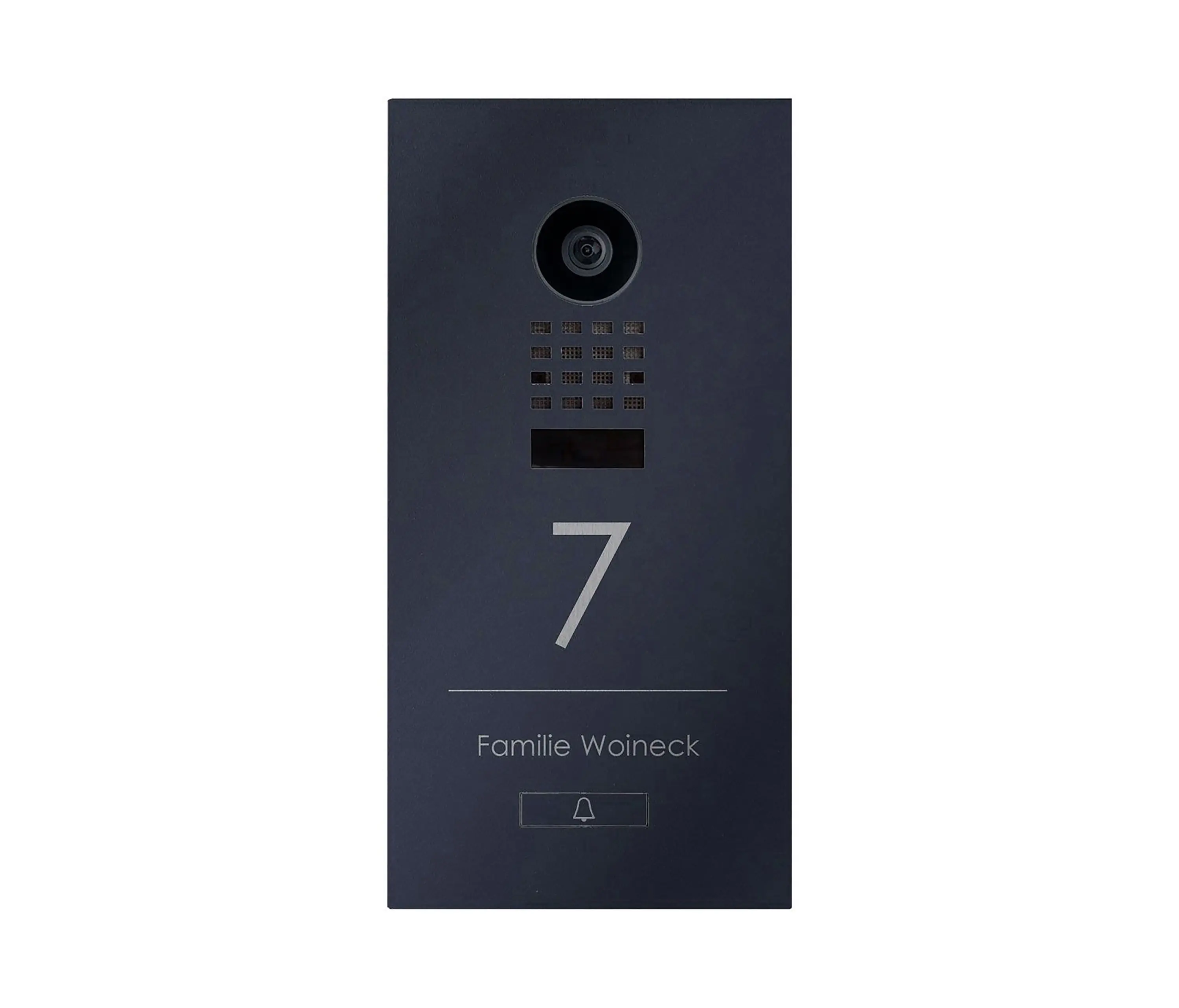 Briefkasten Manufaktur - Designer | Edelstahl Video Türstation DESIGNER 529S Elegance I mit DoorBird D1100E - RAL nach Wahl