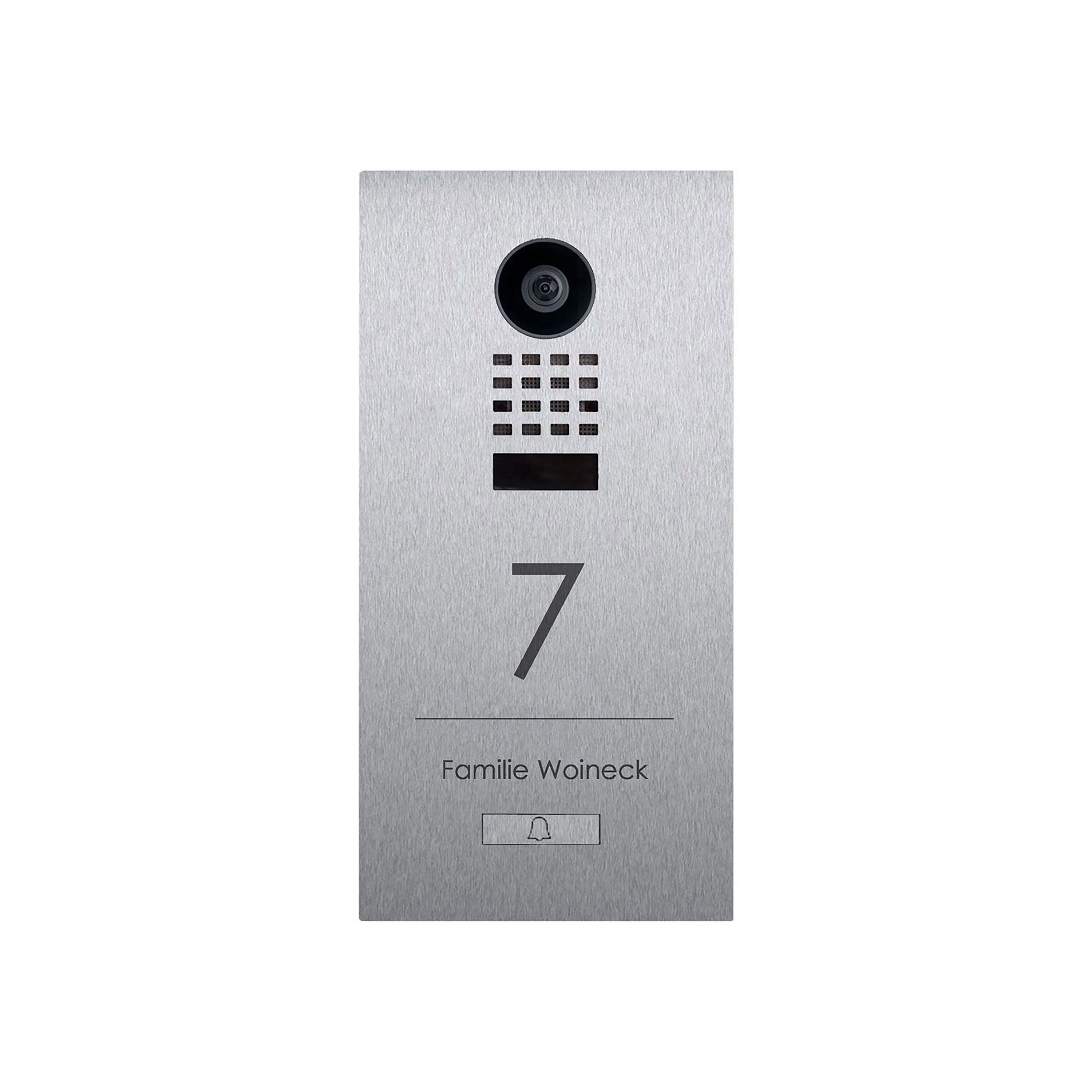 Designer | Edelstahl Video Türstation DESIGNER 529S Elegance I mit DoorBird D1100E - Edelstahl geschliffen