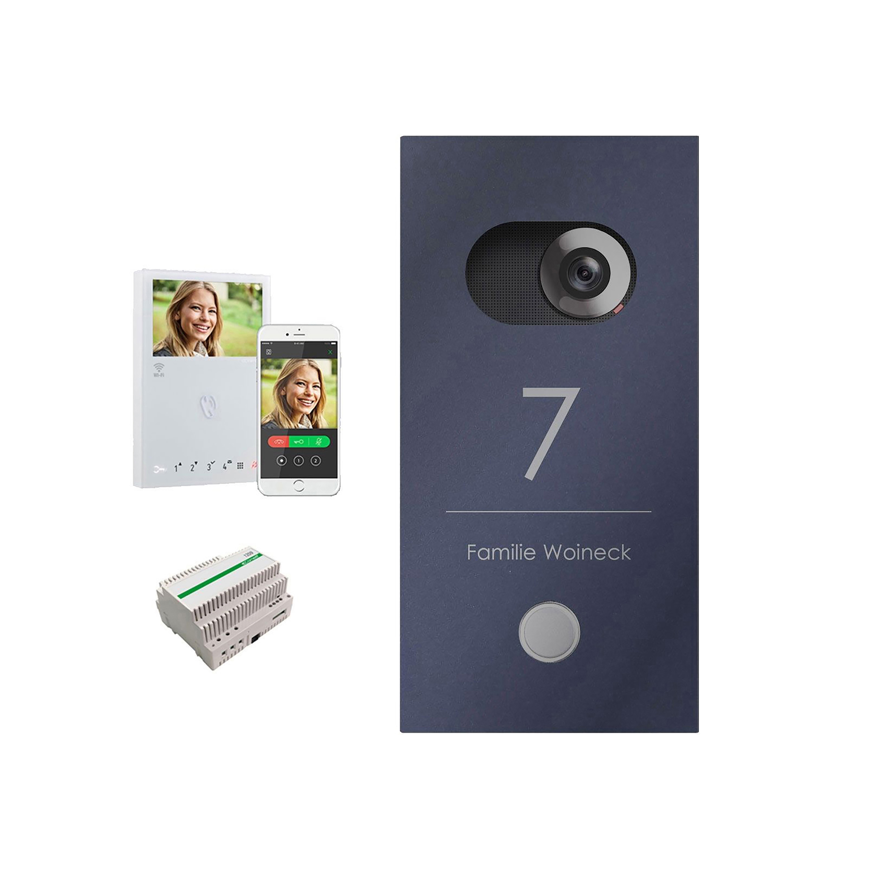 Produkt Designer | Edelstahl Video Türstation DESIGNER 529S Elegance I - RAL nach Wahl - Comelit VIDEO Komplettset Wifi des Herstellers Briefkasten Manufaktur anzeigen