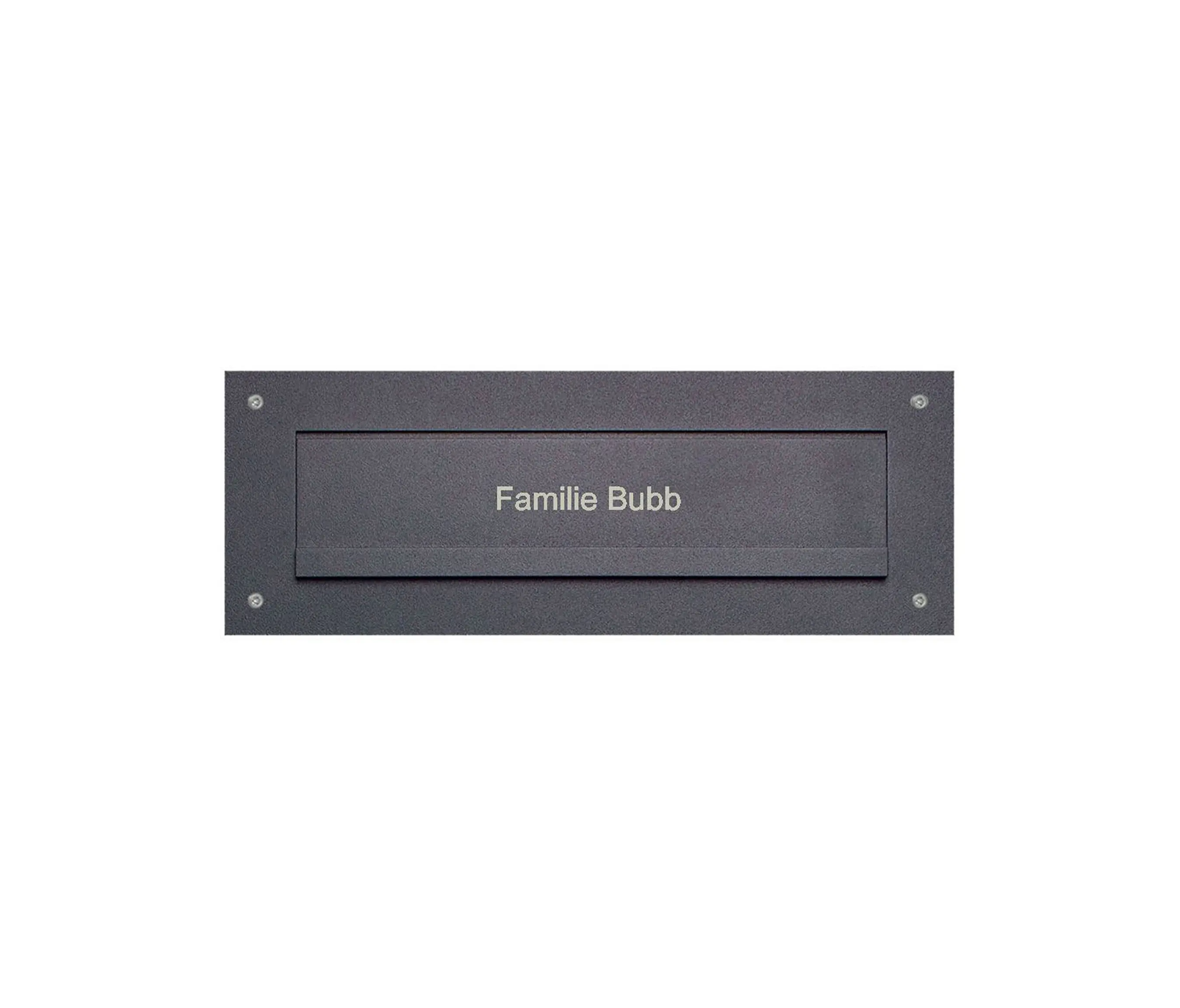 Briefkasten Manufaktur - Designer | Briefeinwurf aus Edelstahl - RAL nach Wahl - Einwurf 240x35mm - 300x115mm RAL 7016 anthrazitgrau feinstruktur matt