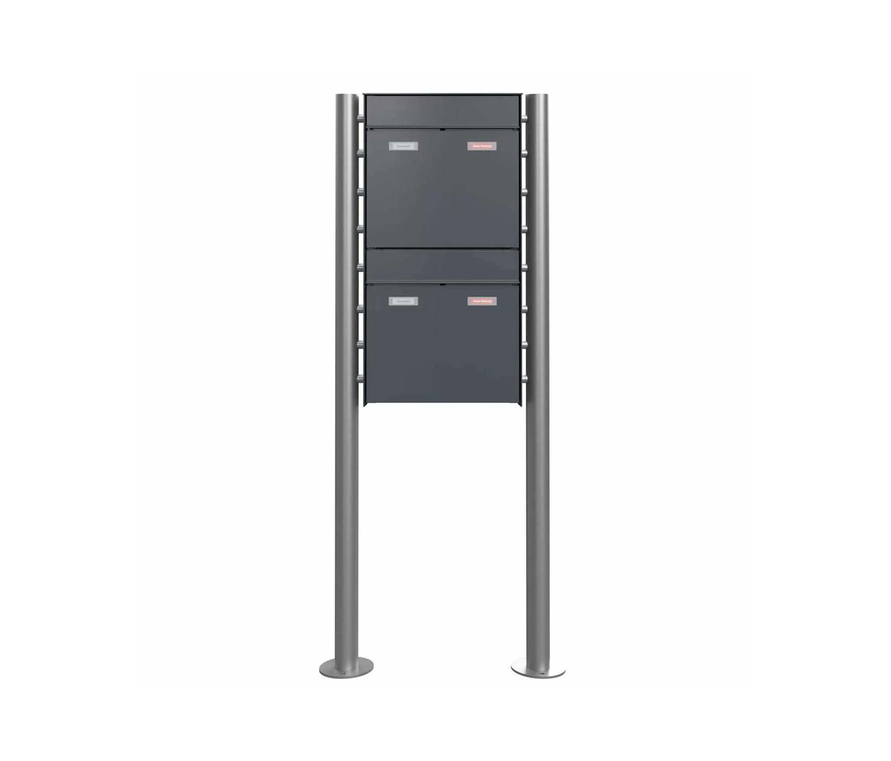 Briefkasten Manufaktur - Goethe | 2er 1x2 Design Standbriefkasten GOETHE ST-R - RAL nach Wahl