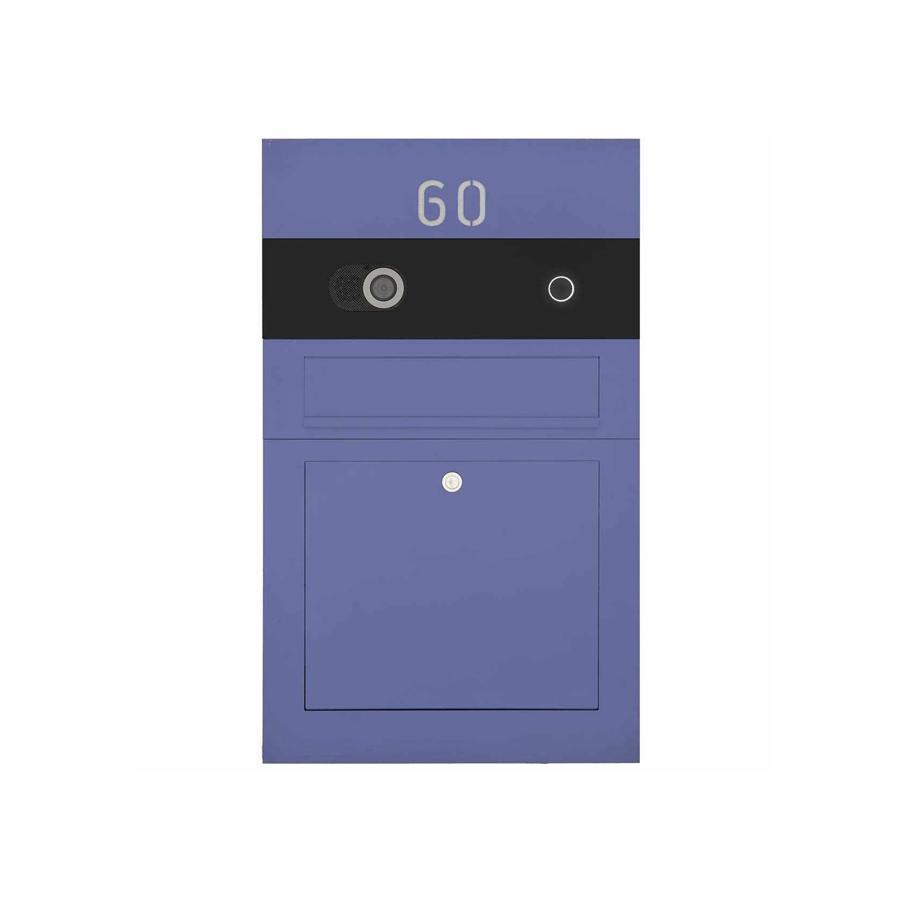 Division | Stainless steel letterbox Division BIG - BI-Color Edition - Comelit Switch VIDEO complete set - 2-wire flush-mounted variant 100mm