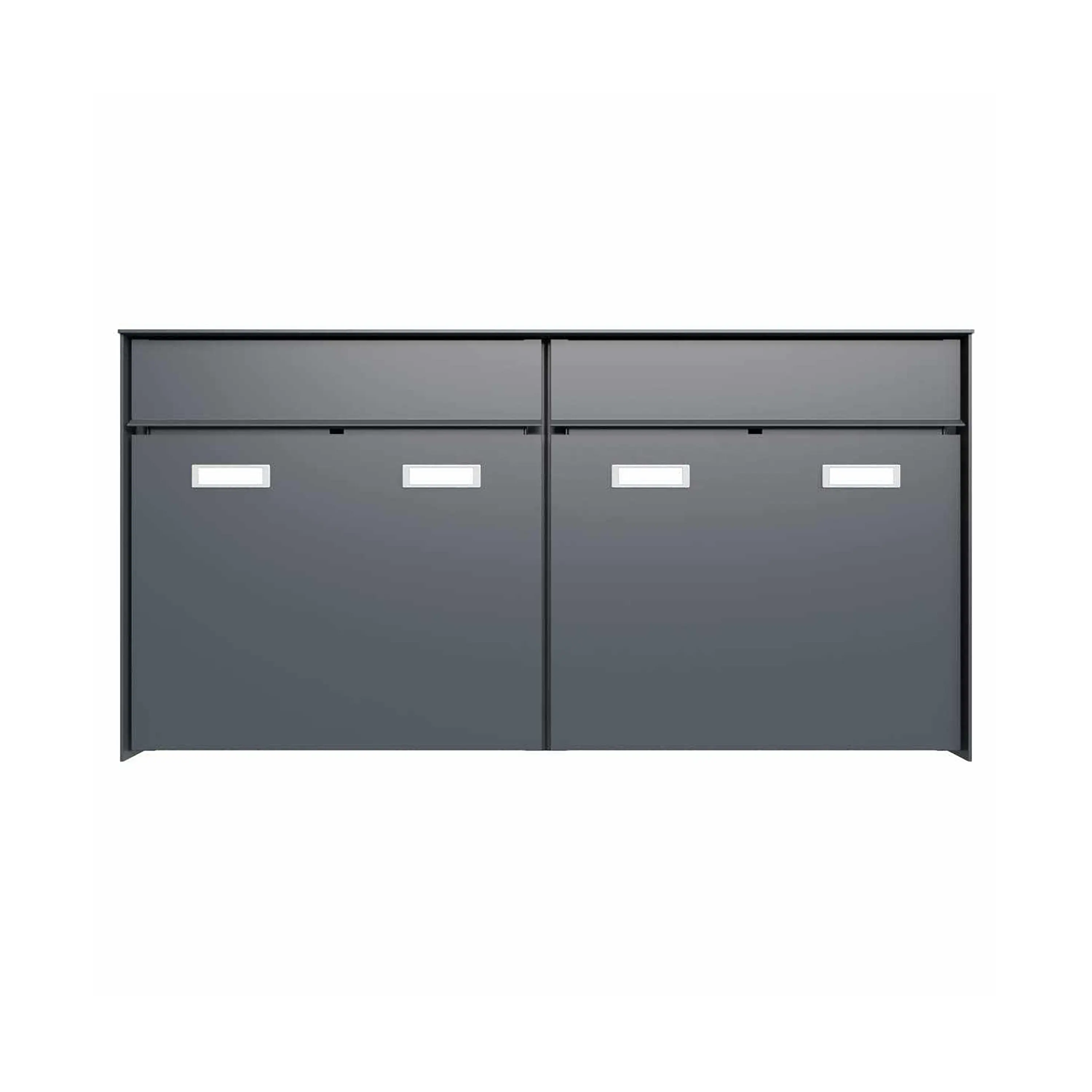 Briefkasten Manufaktur - 2pcs 2x1 Design surface-mounted letterbox system GOETHE AP - RAL of your choice