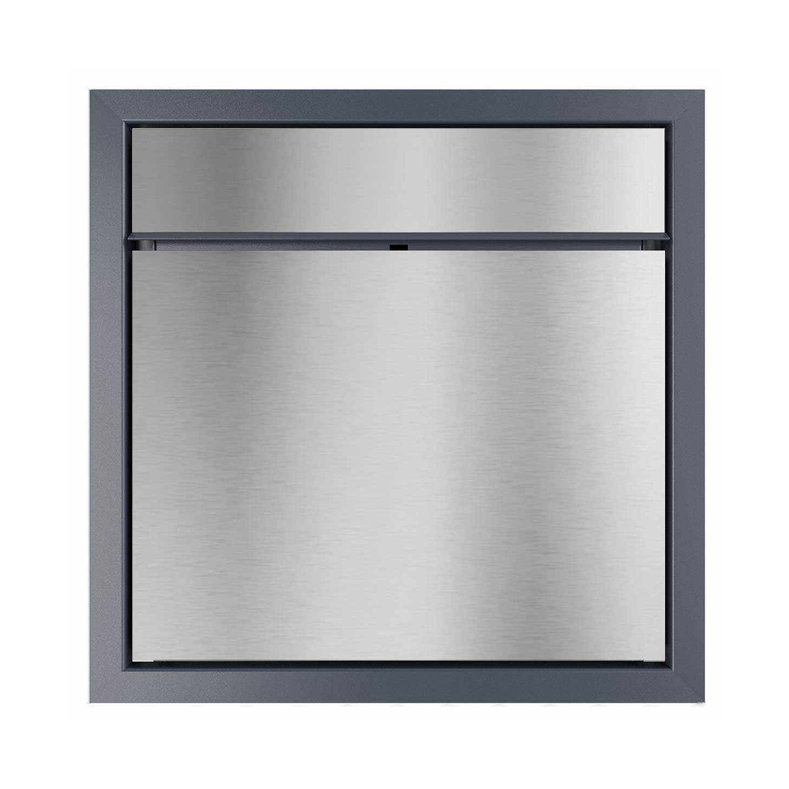 Display product Design flush-mounted letterbox GOETHE UP - BI-Color Edition - VA-RAL of your choice from manufacturer Briefkasten Manufaktur