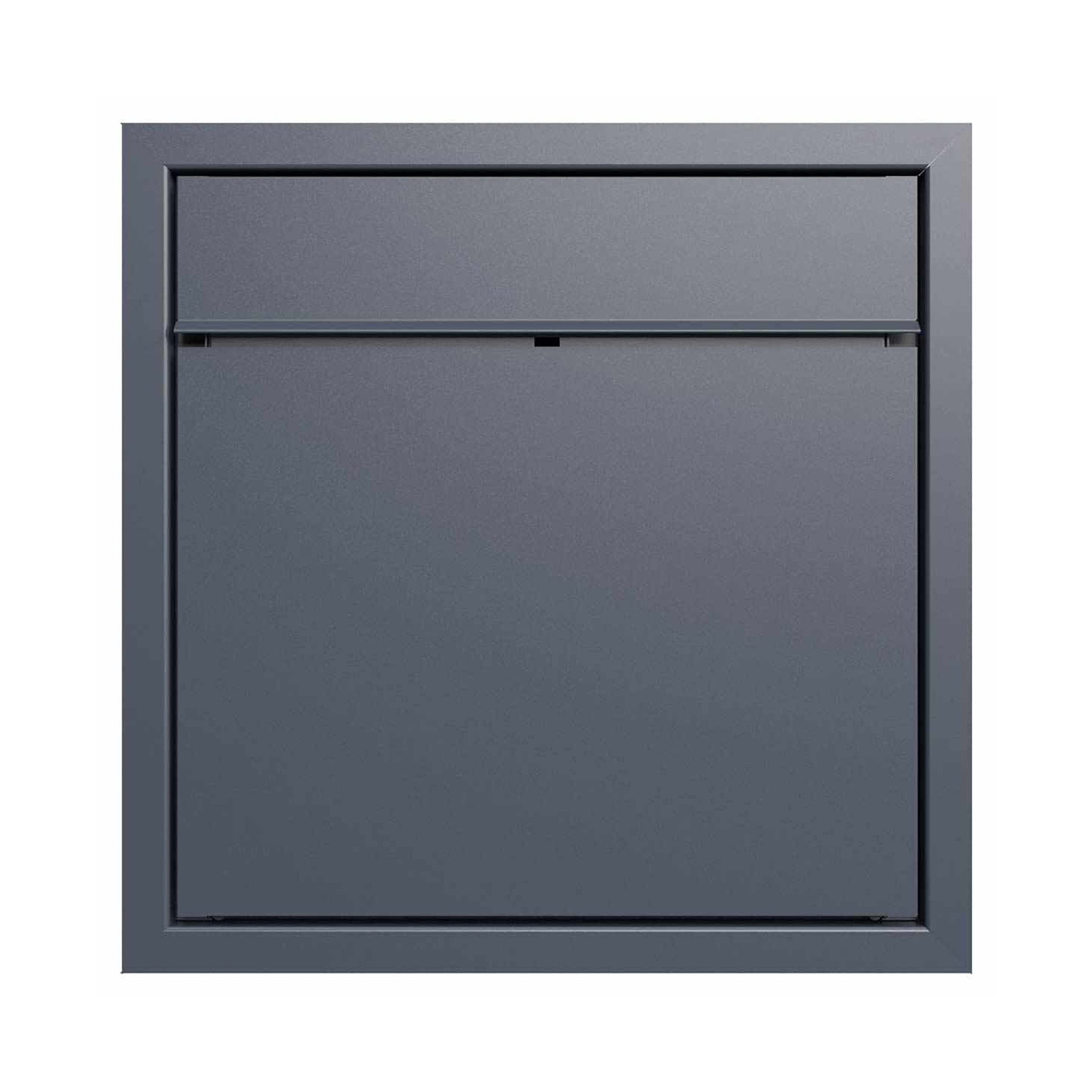 Display product Design flush-mounted letterbox GOETHE UP - RAL of your choice 100mm depth from manufacturer Briefkasten Manufaktur