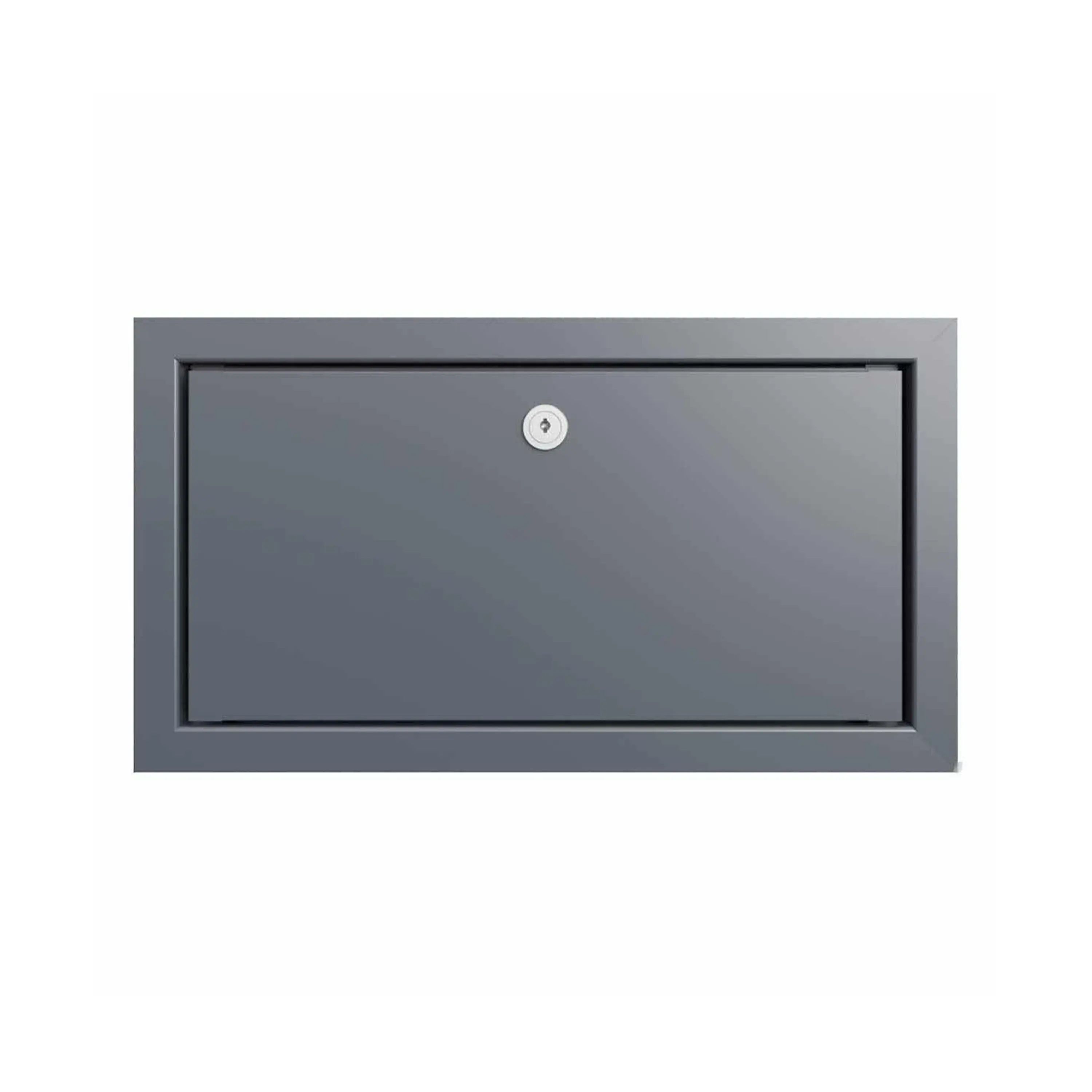 Briefkasten Manufaktur - Design pass-through letterbox GOETHE MDW with nameplate - RAL of your choice 300-390mm depth