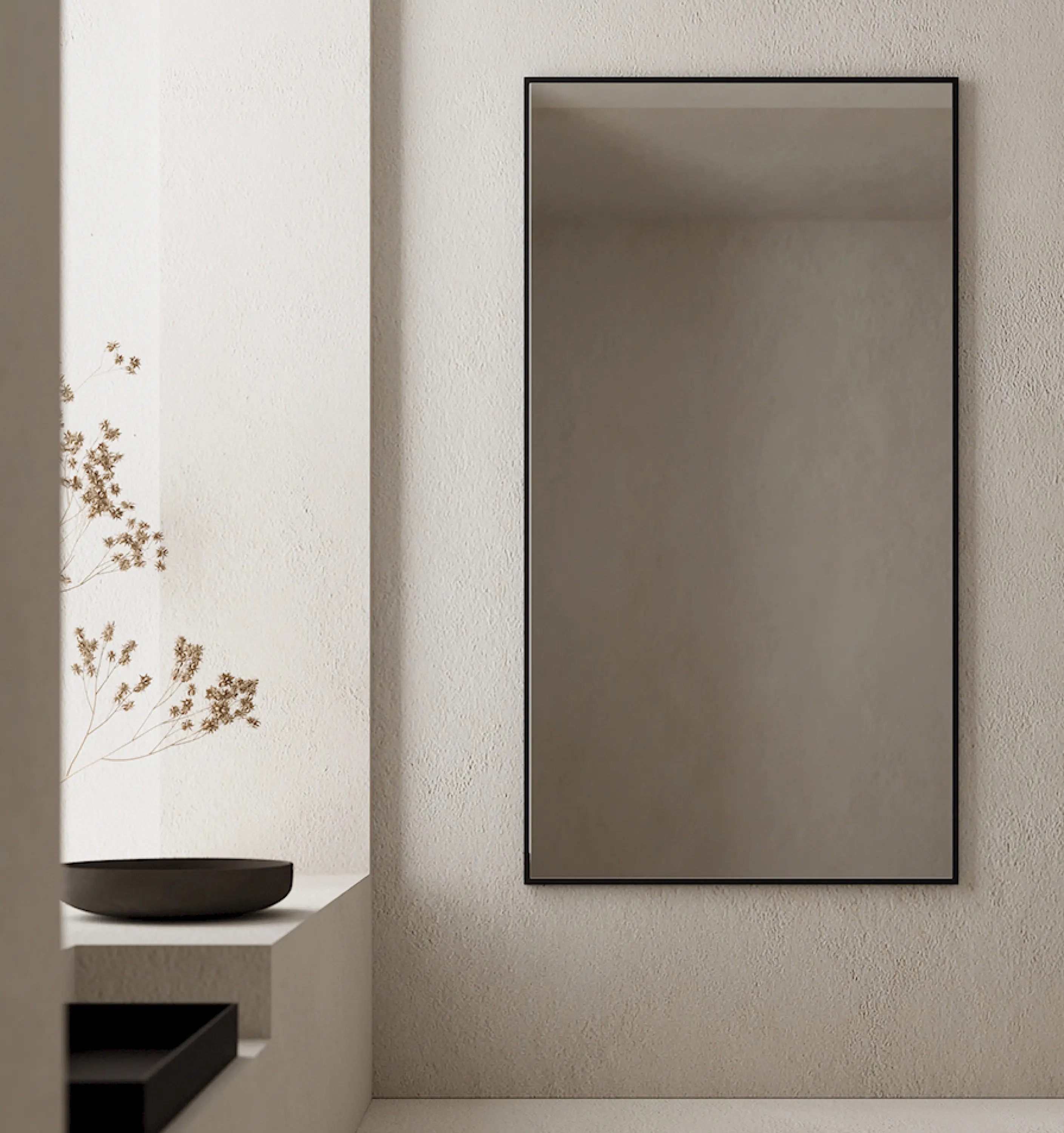 NIC Design - Outline - rectangular framed mirror