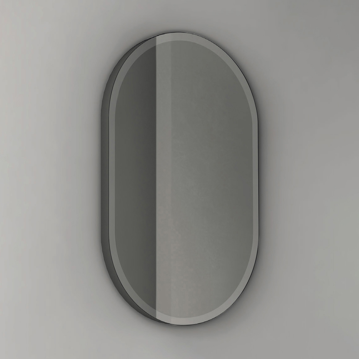 Mostra il prodotto Pastille - becklit LED light oval mirror with steel frame del produttore NIC Design