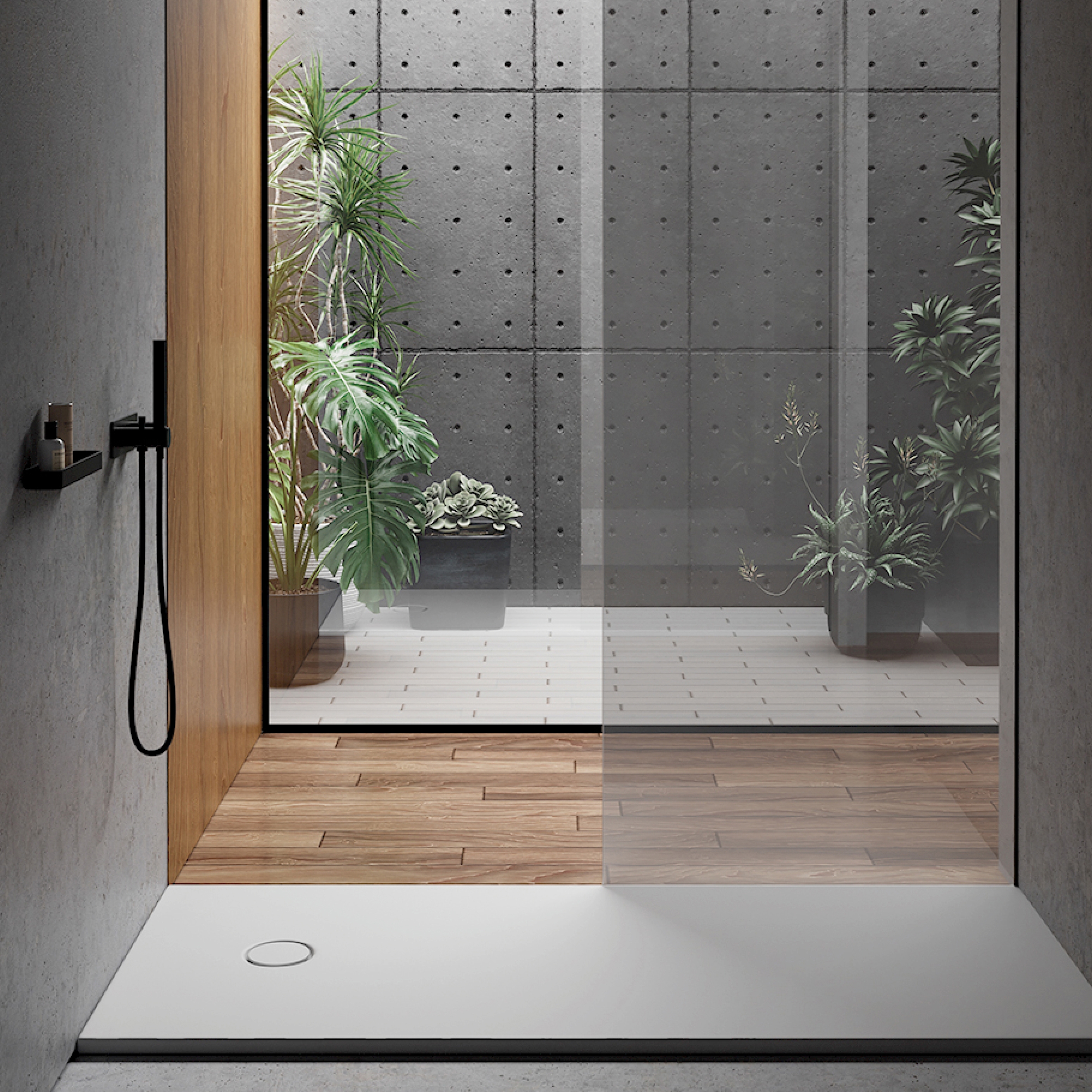 Display product Plaid - ECOBIOSOLID shower tray from manufacturer NIC Design