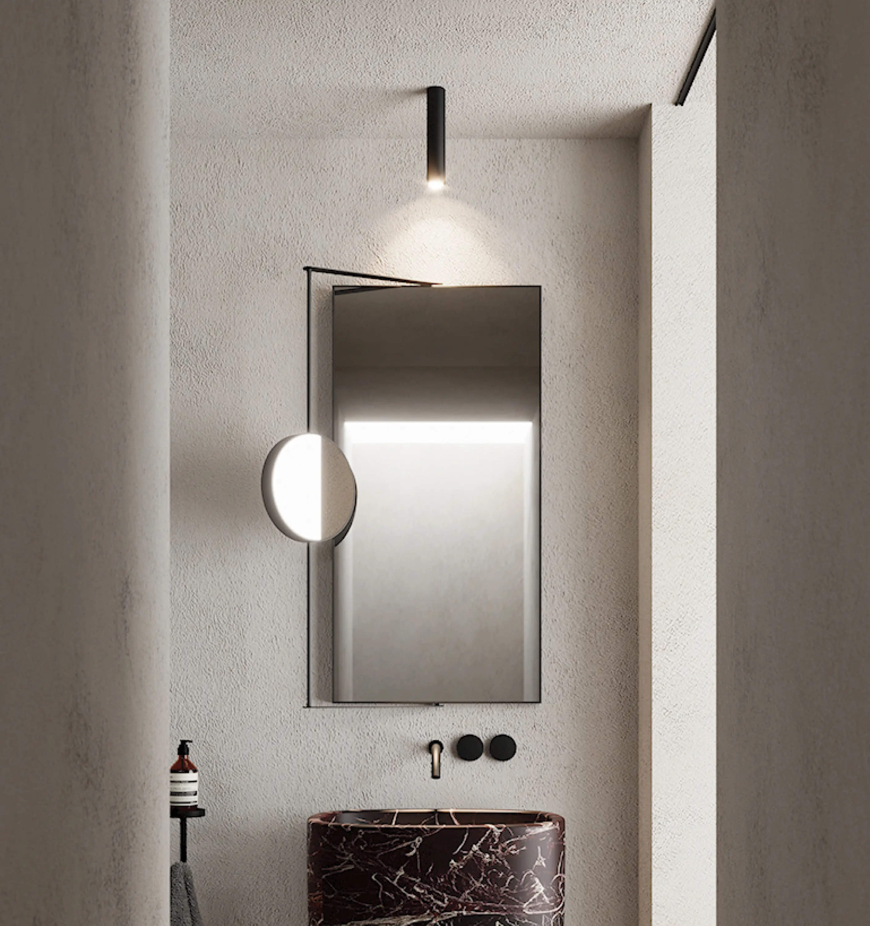 NIC Design - Ray - rectangular mirror with magnifying