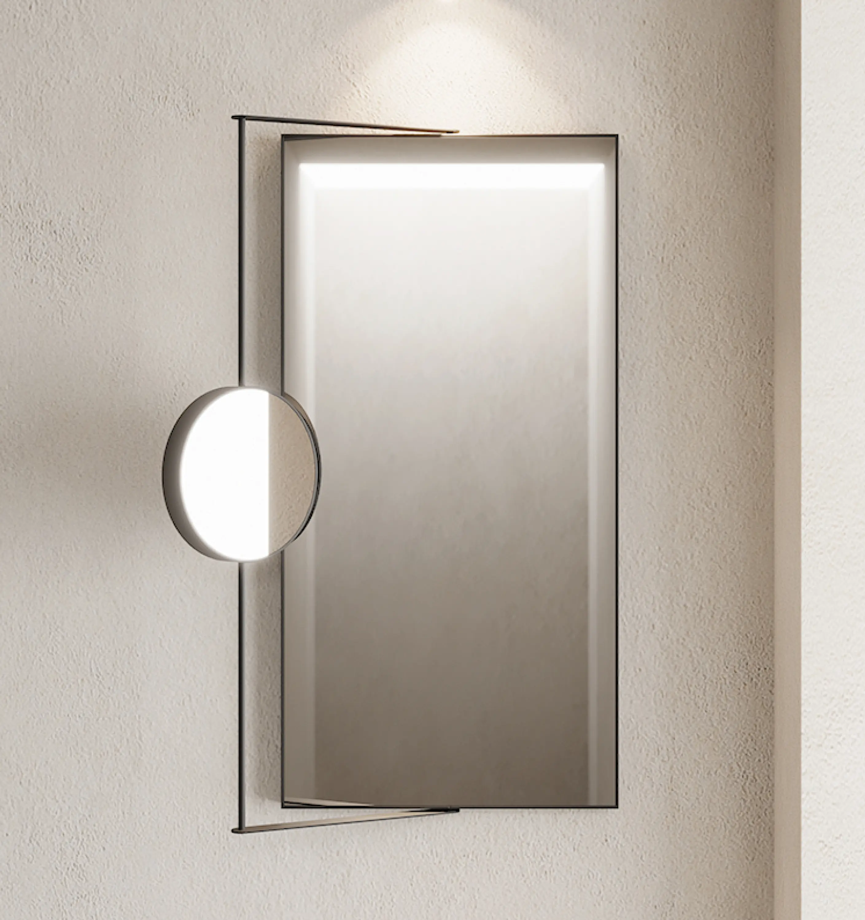 NIC Design - Ray - rectangular mirror with magnifying