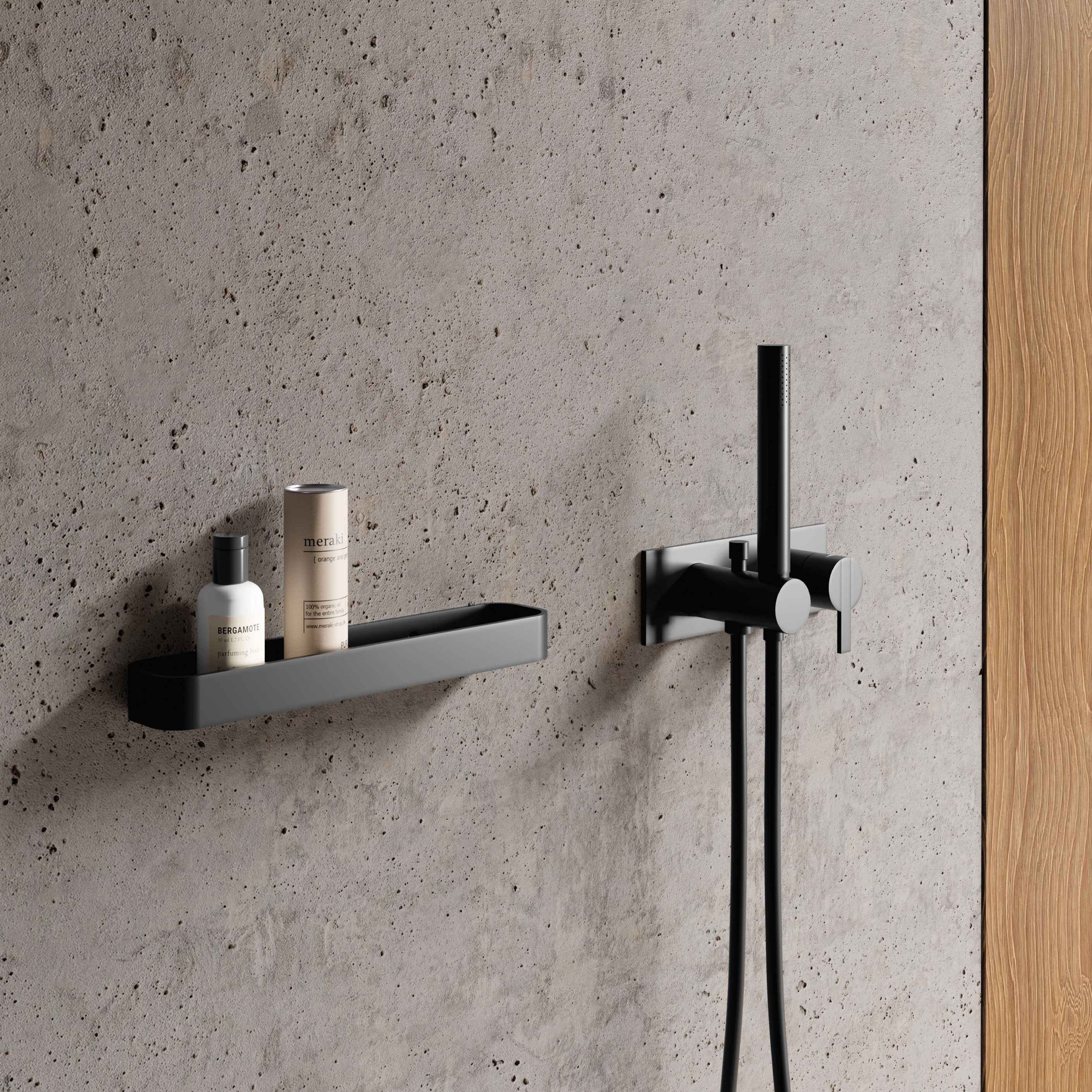 Display product Curva - steel shower shelf from manufacturer NIC Design