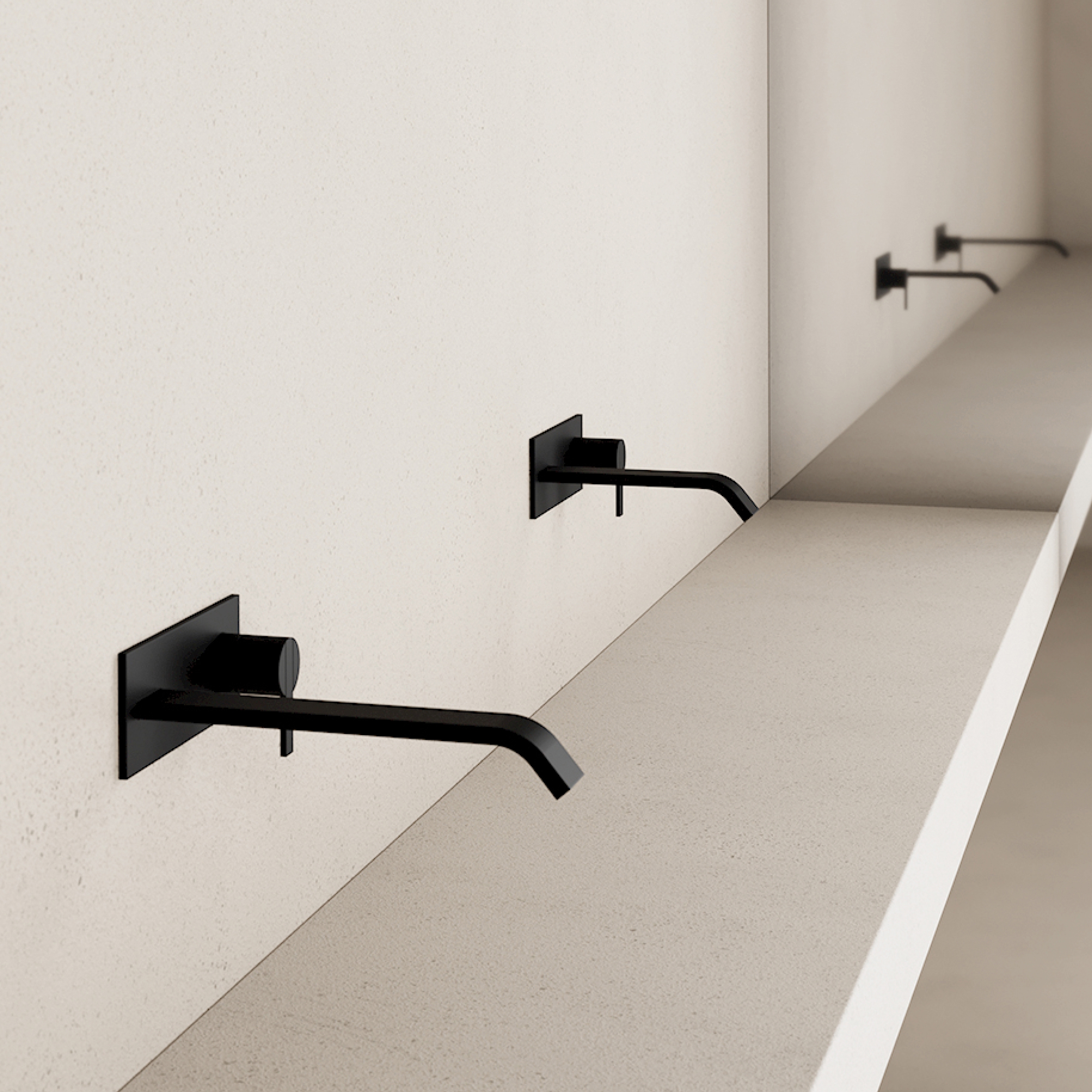 Display product Solo - wall-mounted basin mixet tap from manufacturer NIC Design