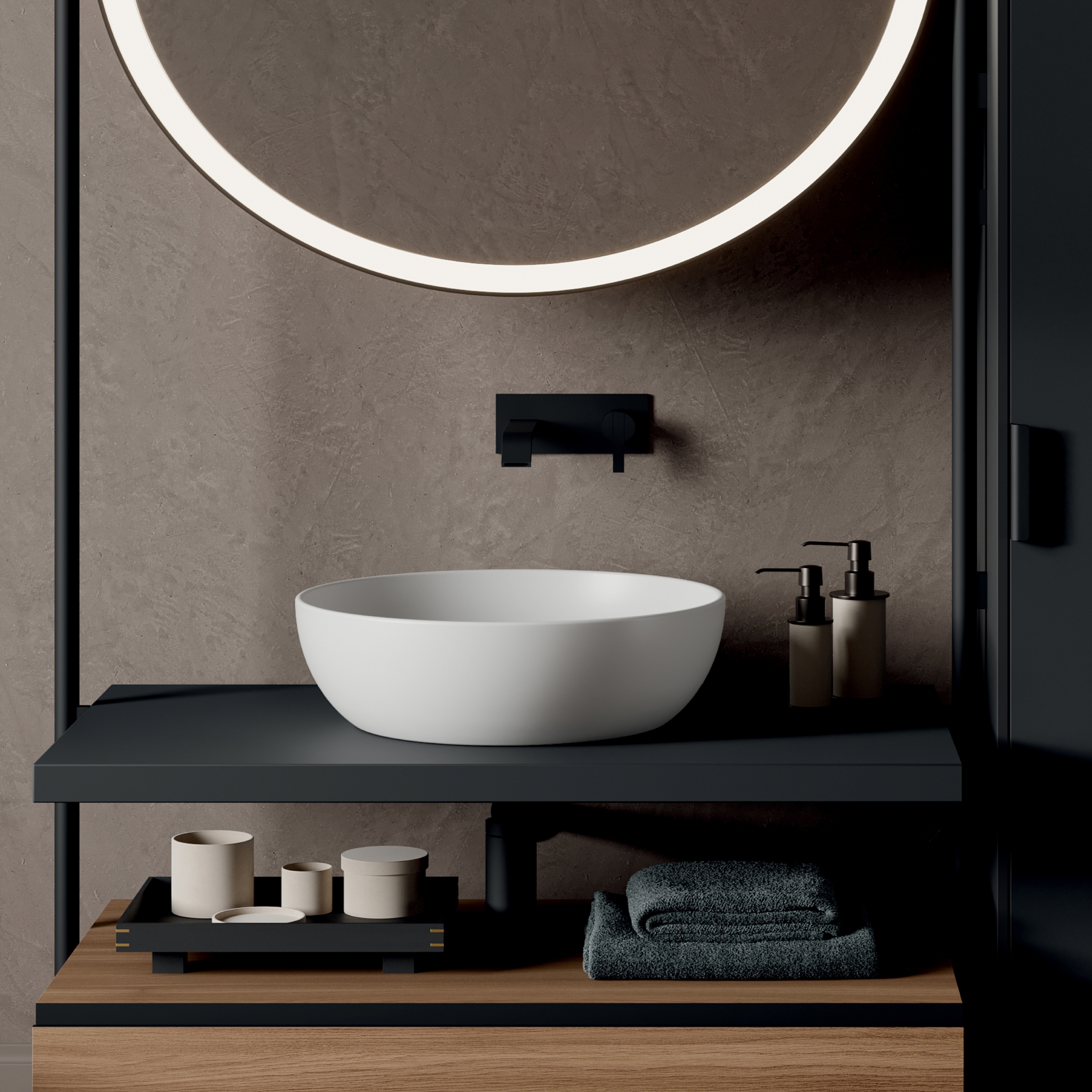 Display product Ovvio Bacinella 42 - washbasin from manufacturer NIC Design