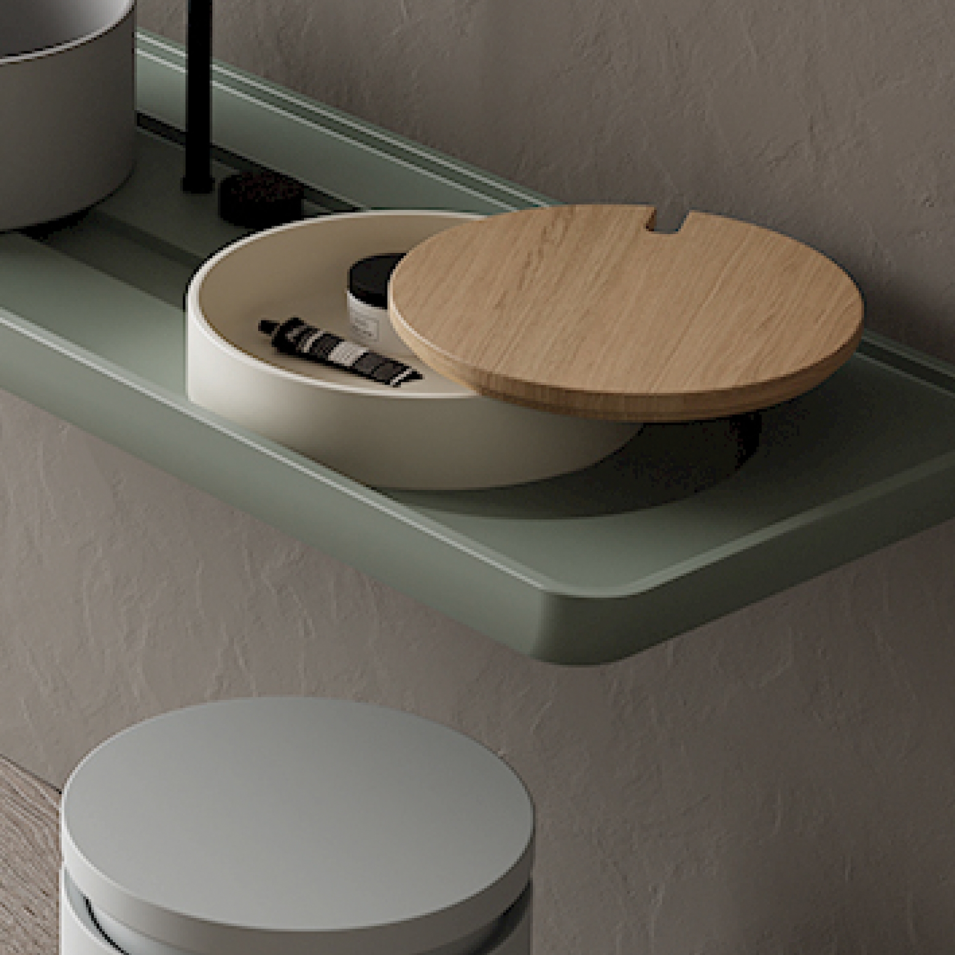 Mostra il prodotto Mediterraneo - Ciotola porta oggetti ceramica o legno del produttore NIC Design