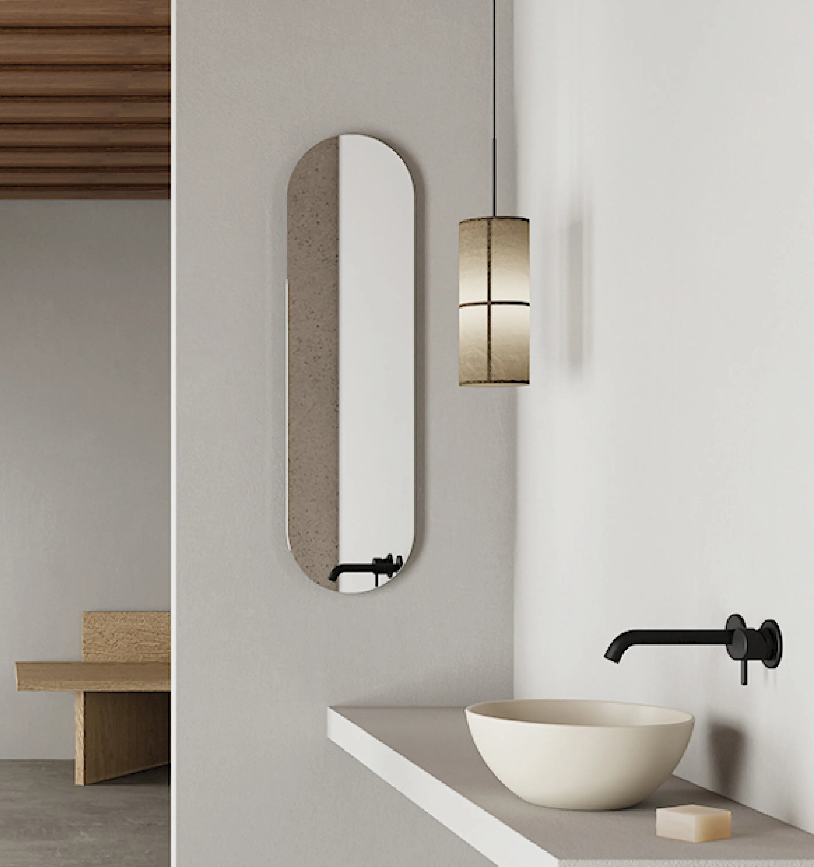 NIC Design - Stilo - polished edge oval mirror