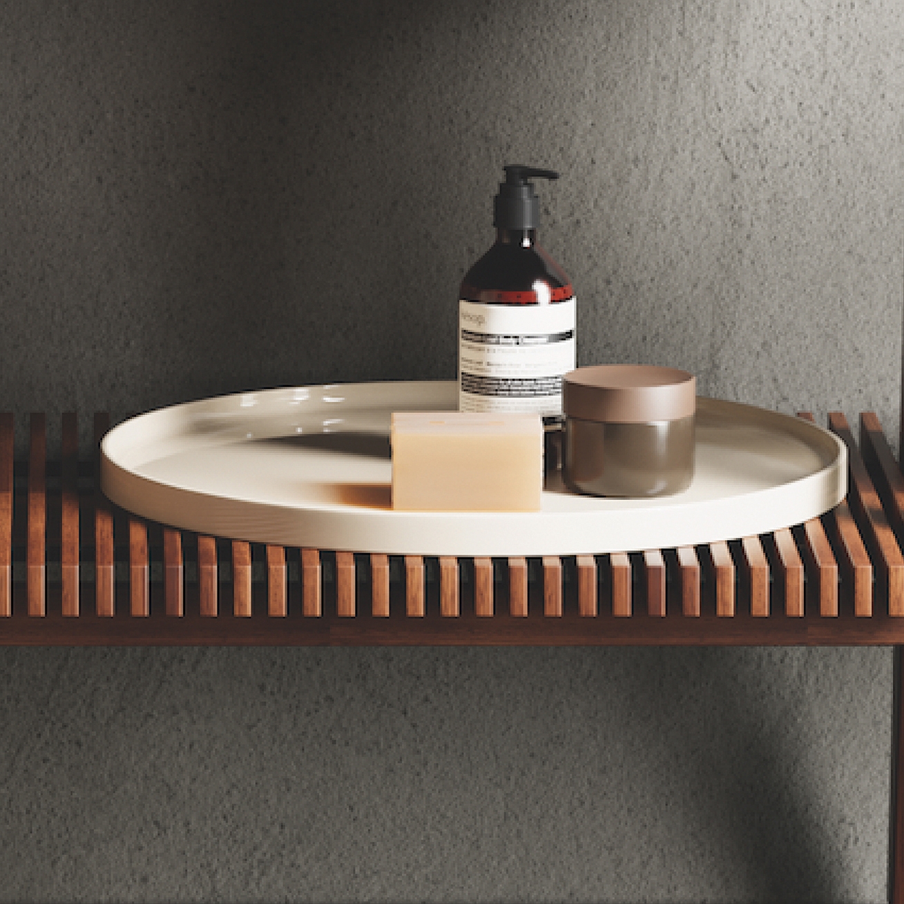 Vertoon produk Trama - round tray van vervaardiger NIC Design