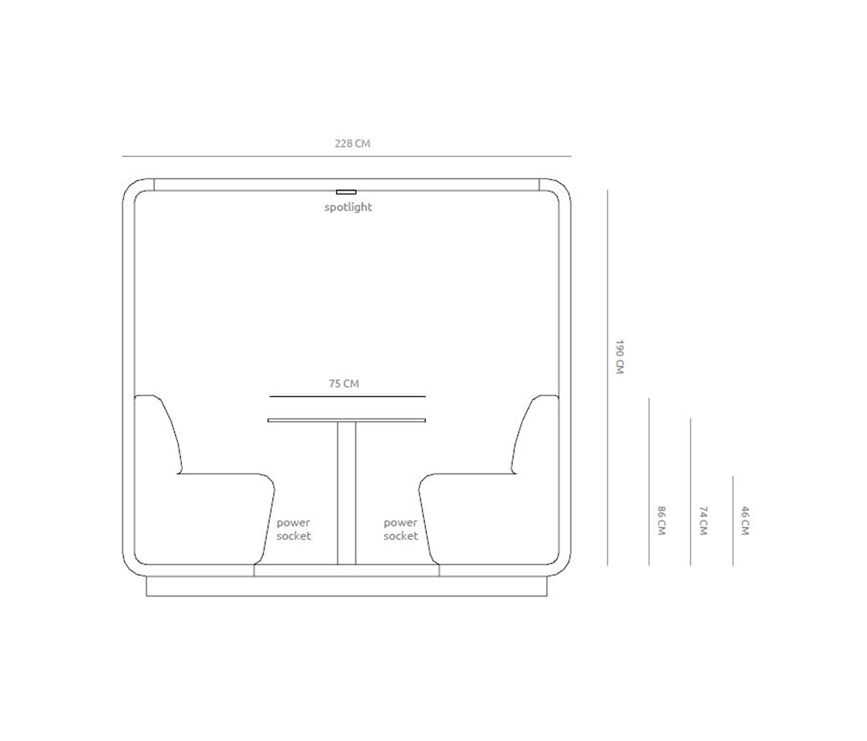 Conceptual - Cabin | Booth 2-persons open