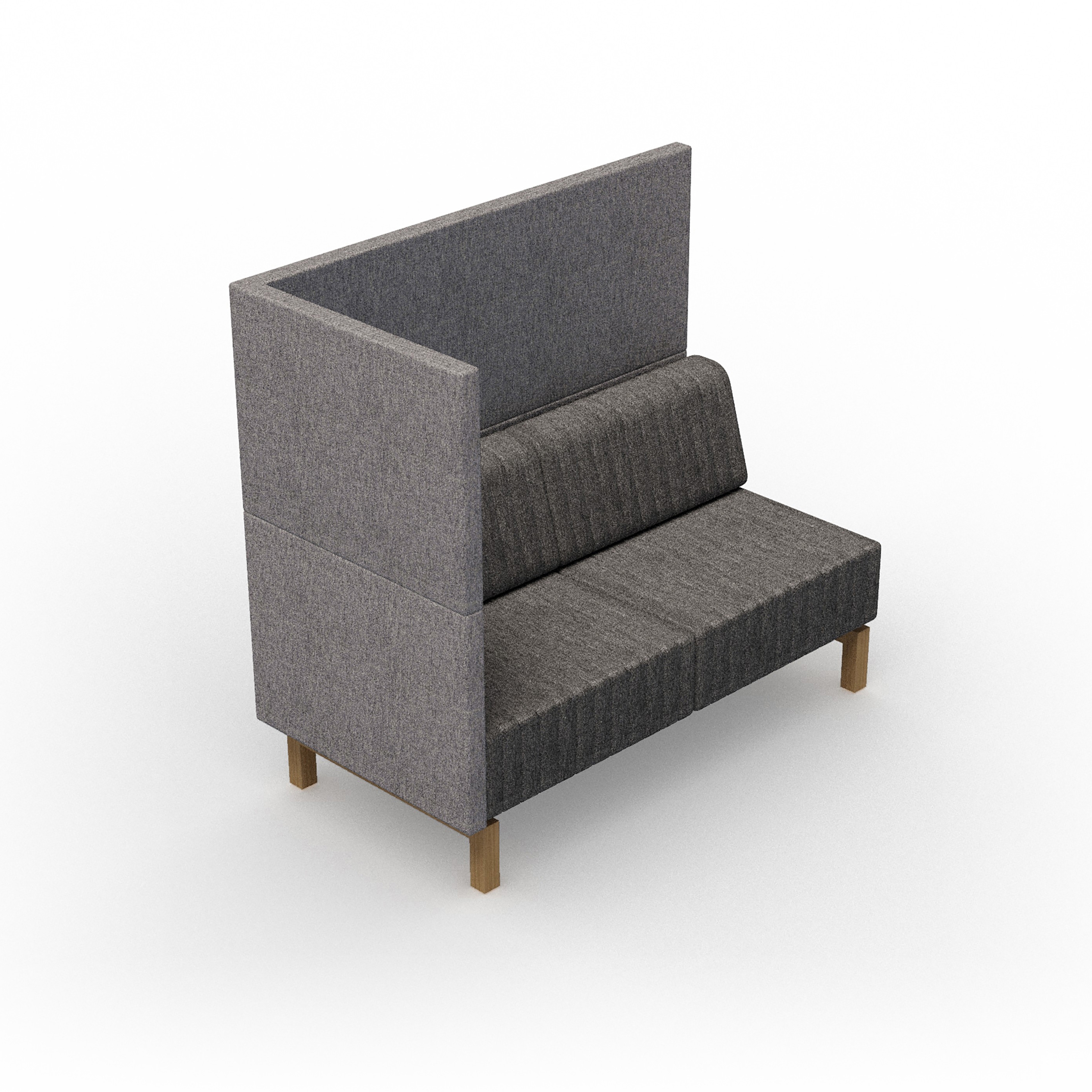 Vertoon produk Clark | 2-seater L-panel left van vervaardiger Conceptual
