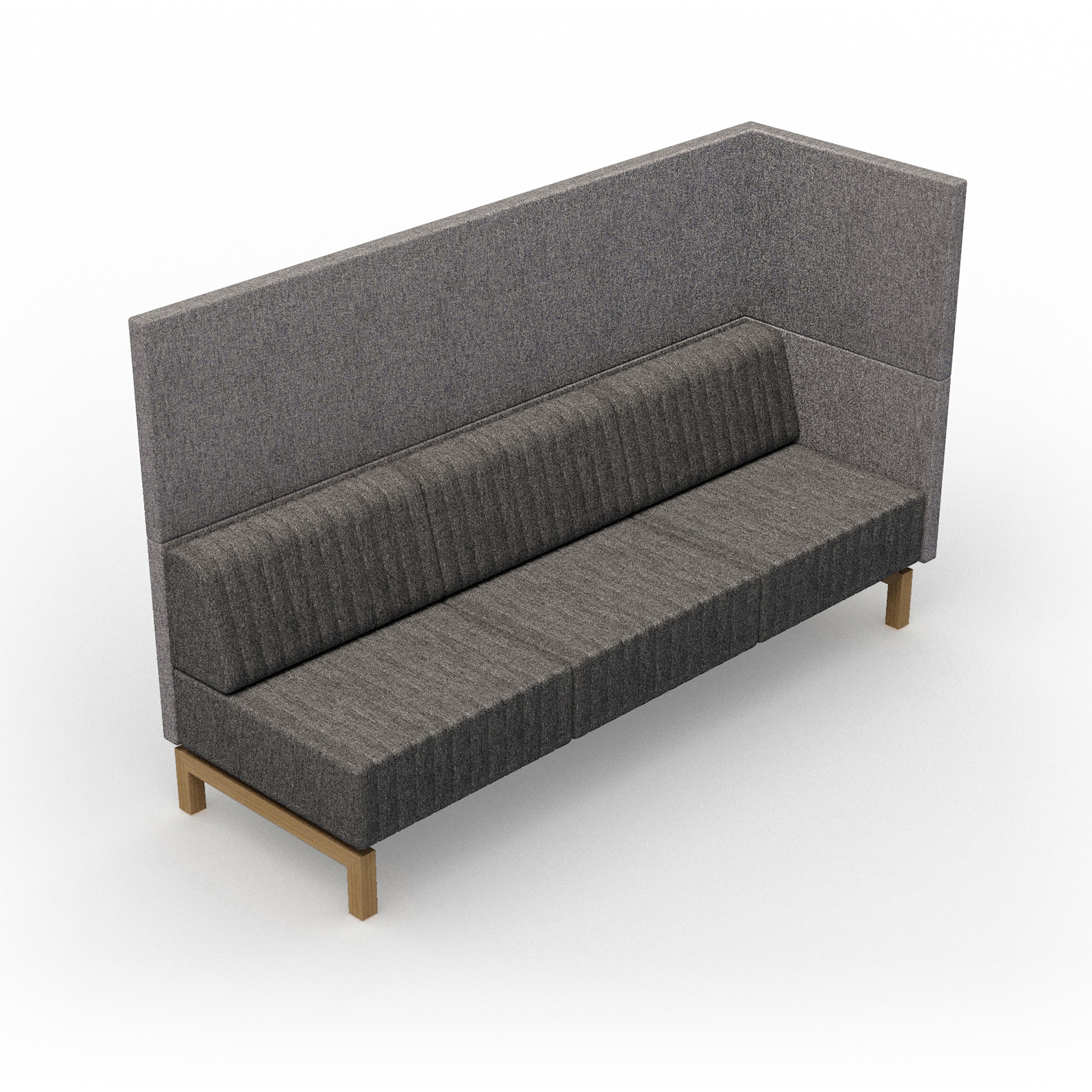 Vertoon produk Clark | 3-seater L-panel right van vervaardiger Conceptual