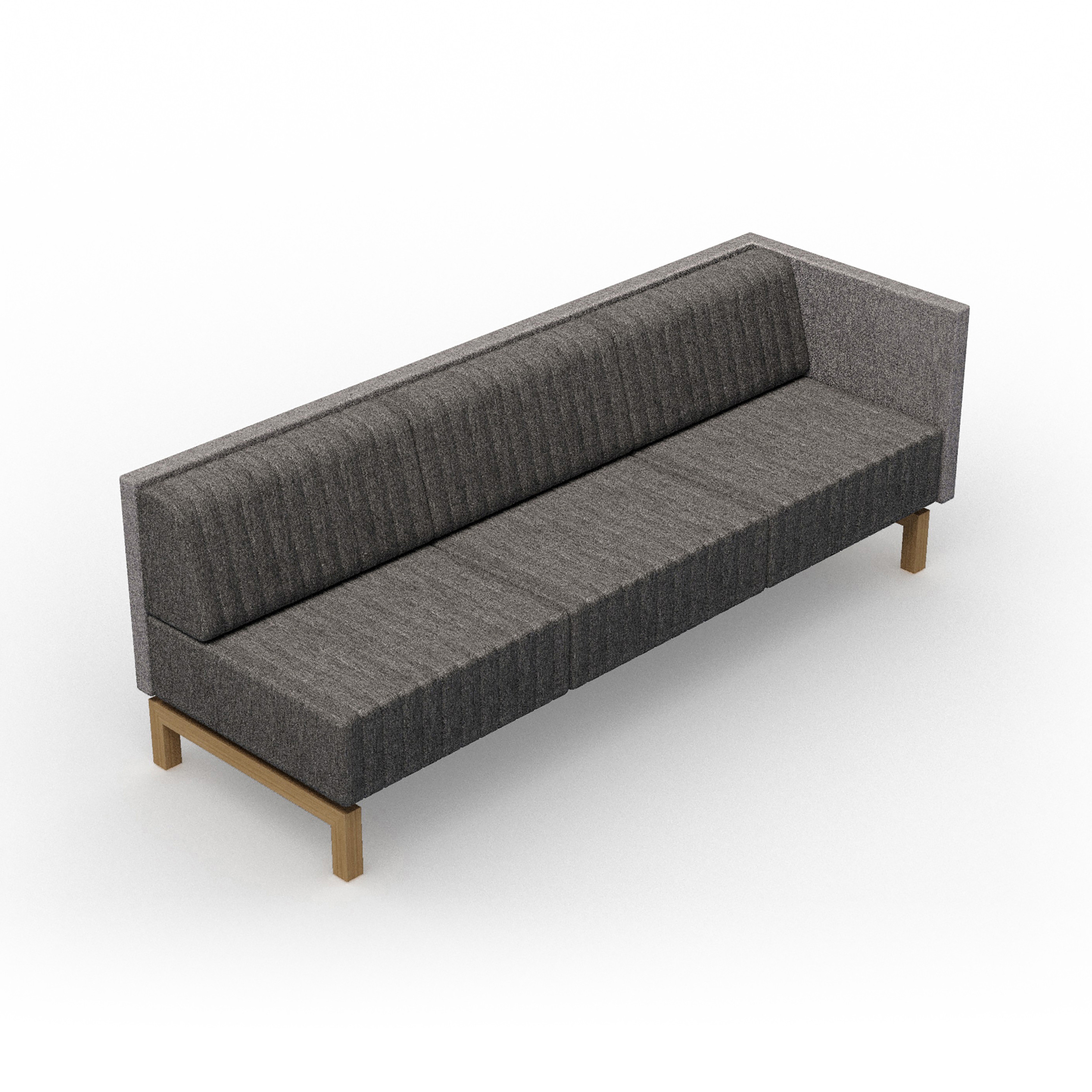 Vertoon produk Clark | 3-seater L-panel right van vervaardiger Conceptual