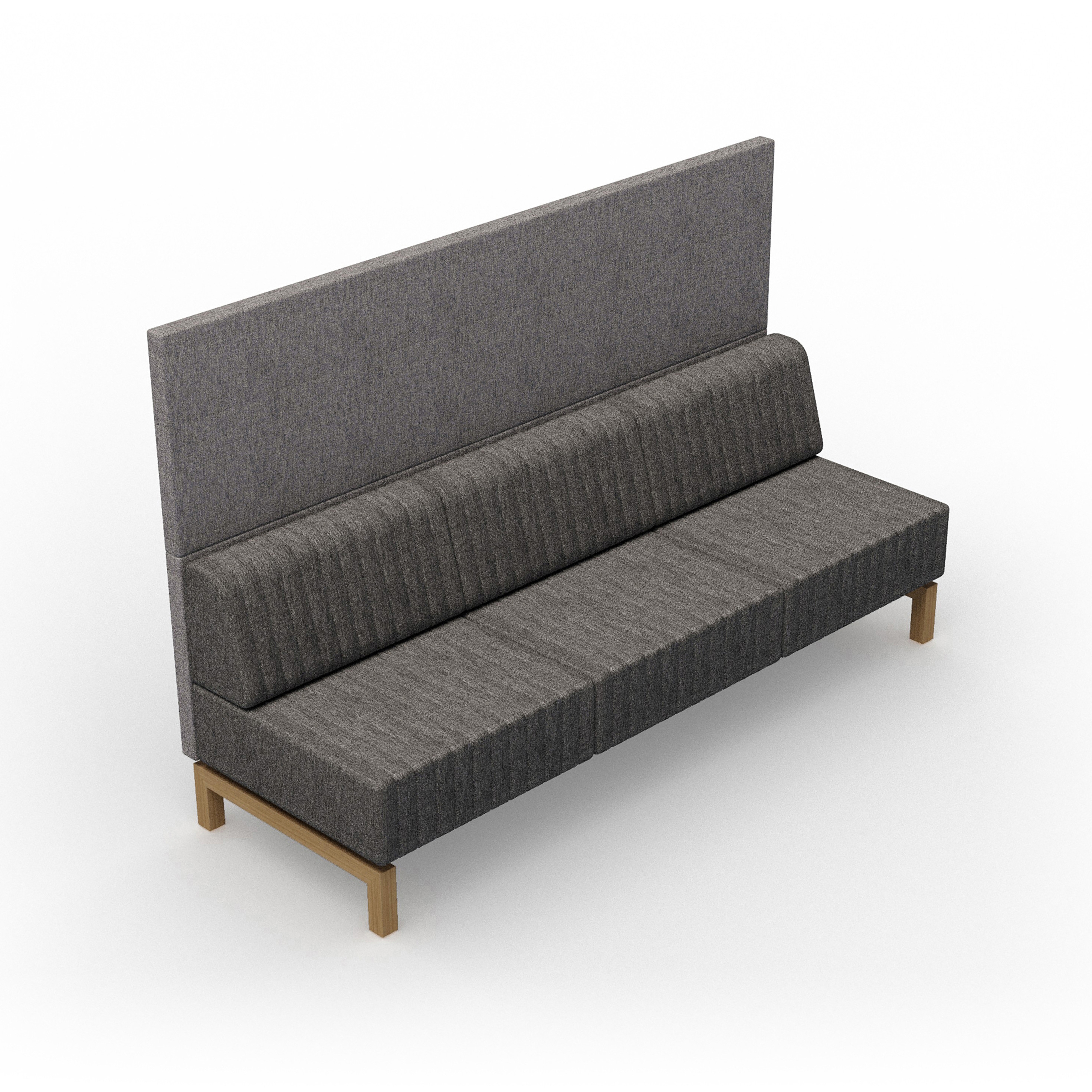 Vertoon produk Clark | 3-seater Straight panel van vervaardiger Conceptual