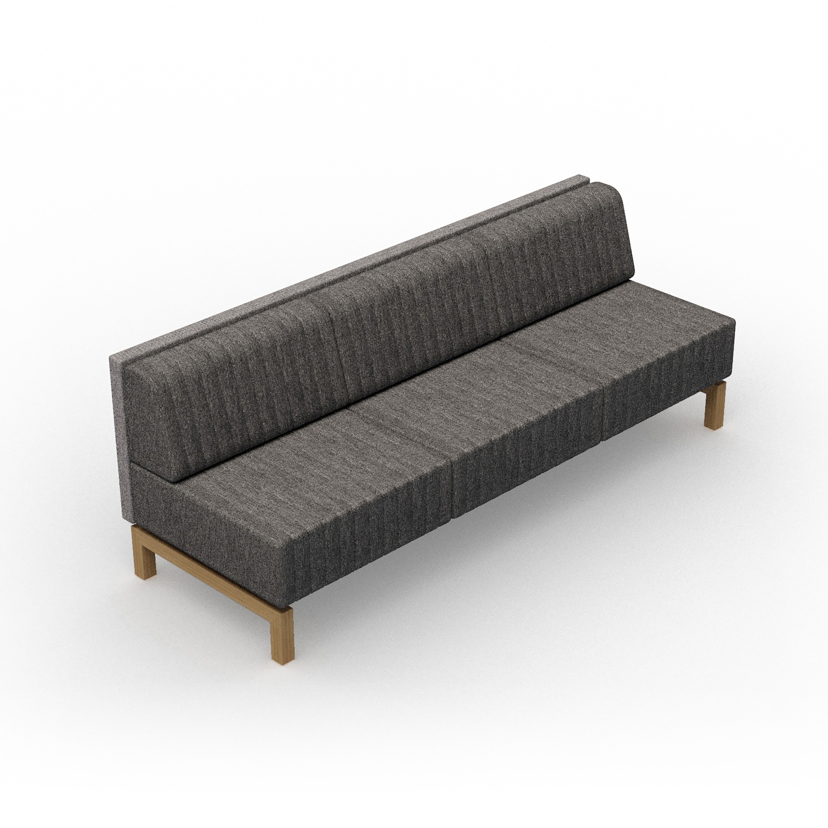 Vertoon produk Clark | 3-seater Straight panel van vervaardiger Conceptual