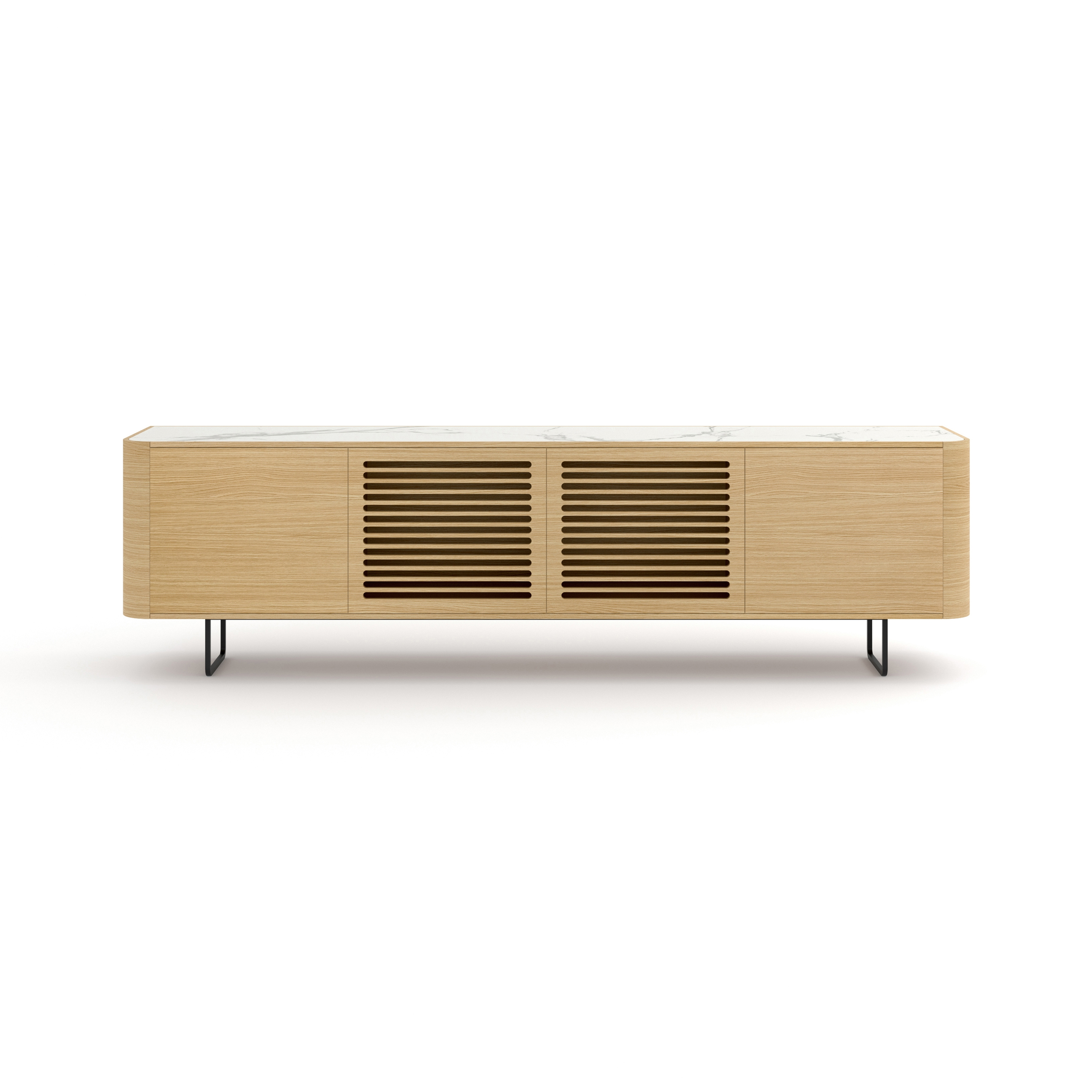 Produkt Adara TV Cabinet with plain and grooved doors des Herstellers Momocca anzeigen