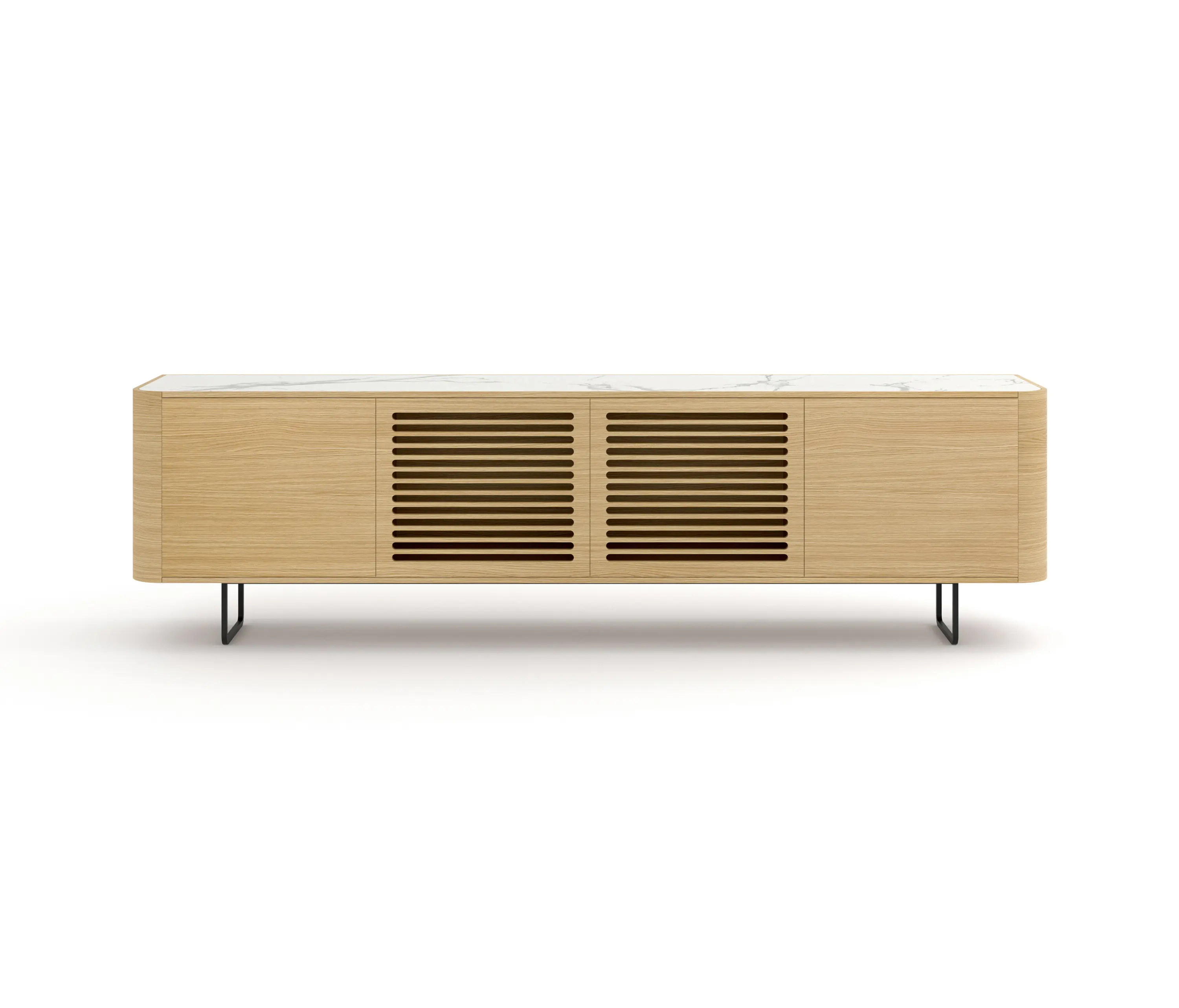 Momocca - Adara TV Cabinet with plain and grooved doors