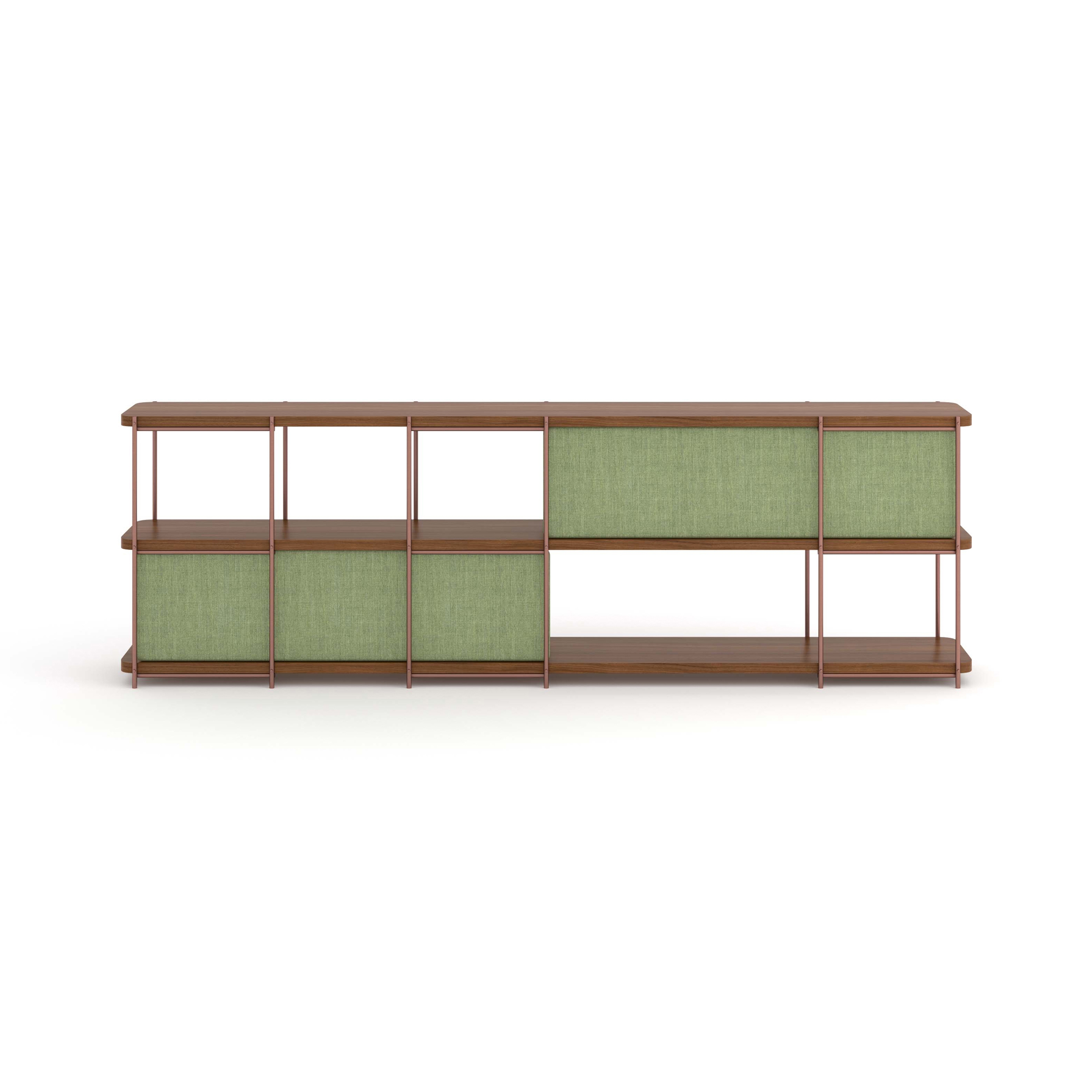 Produkt Julia Modular walnut sideboard with upholstery panels des Herstellers Momocca anzeigen