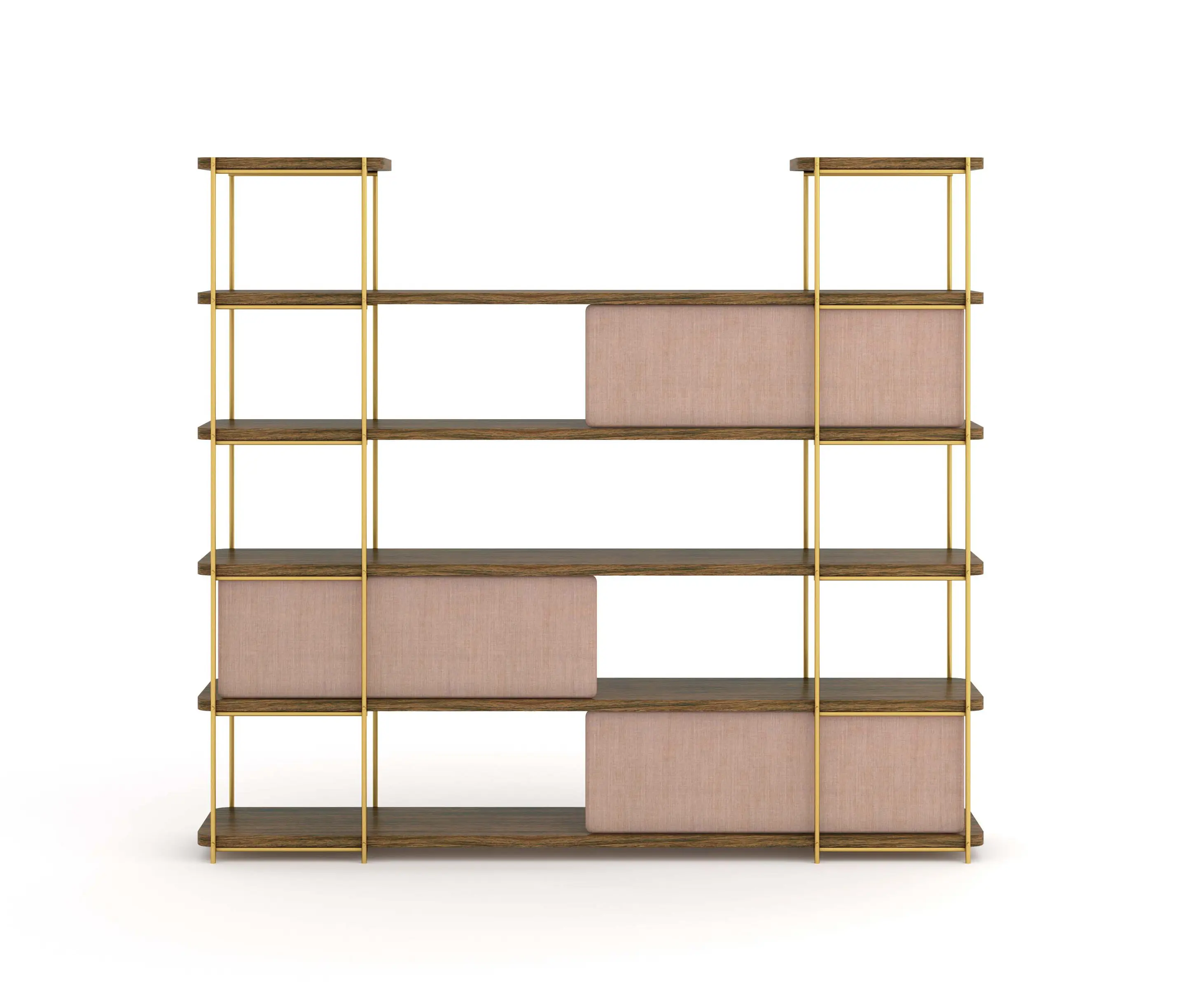Momocca - Julia Contemporary shelf with sliding panels