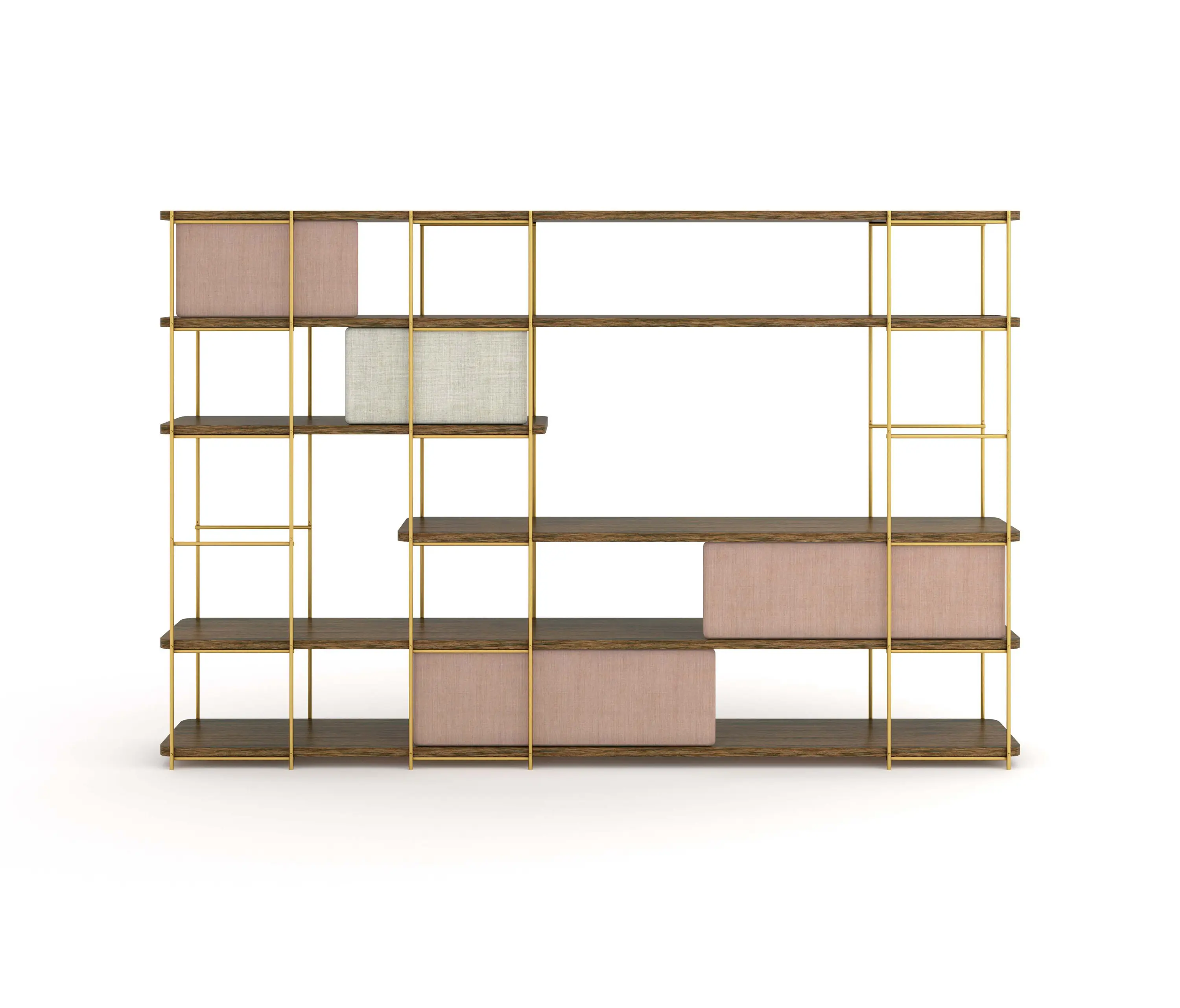 Momocca - Julia Modular shelve with upholstery panels