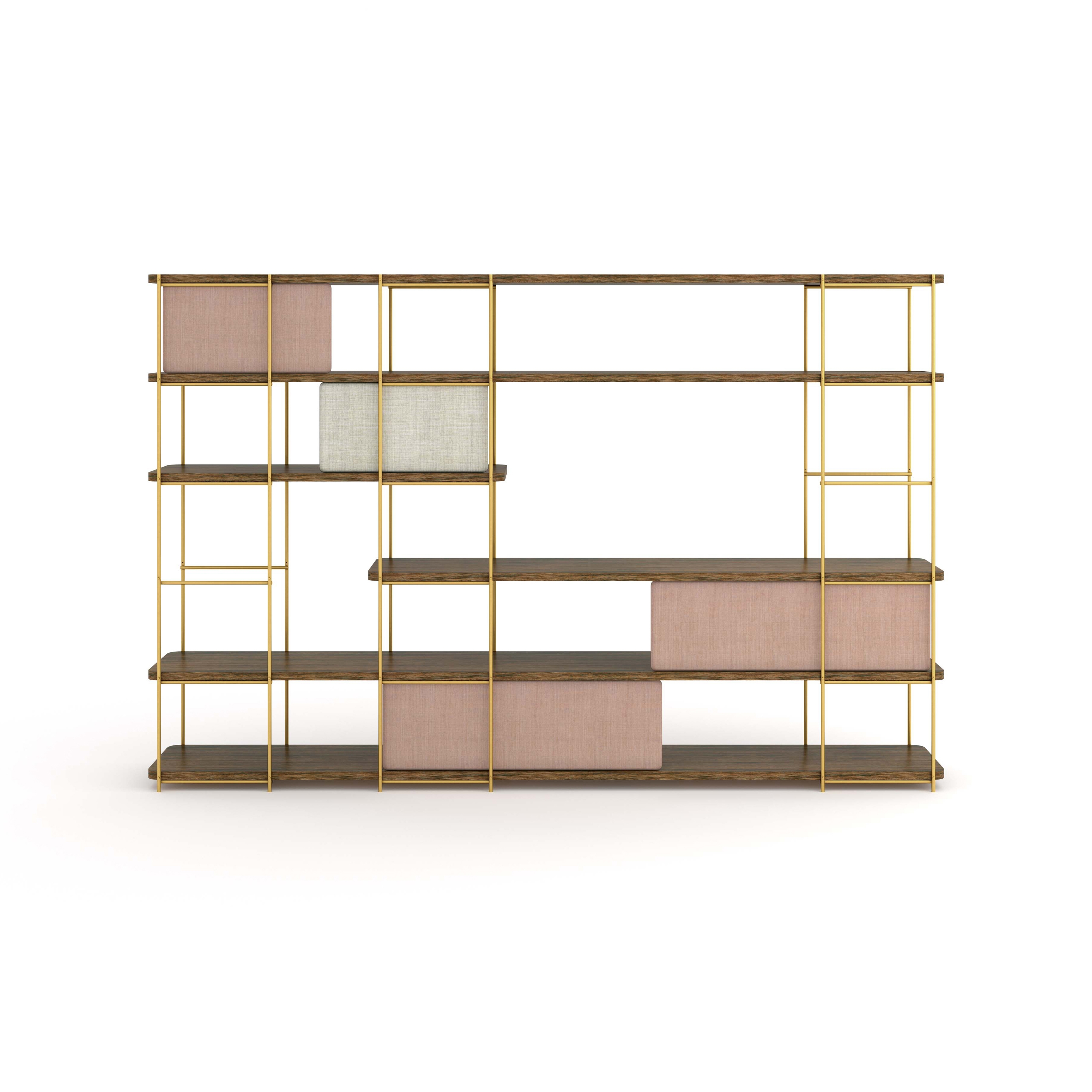 Mostrar el producto Estantería modular Julia con paneles tapizados del fabricante Momocca