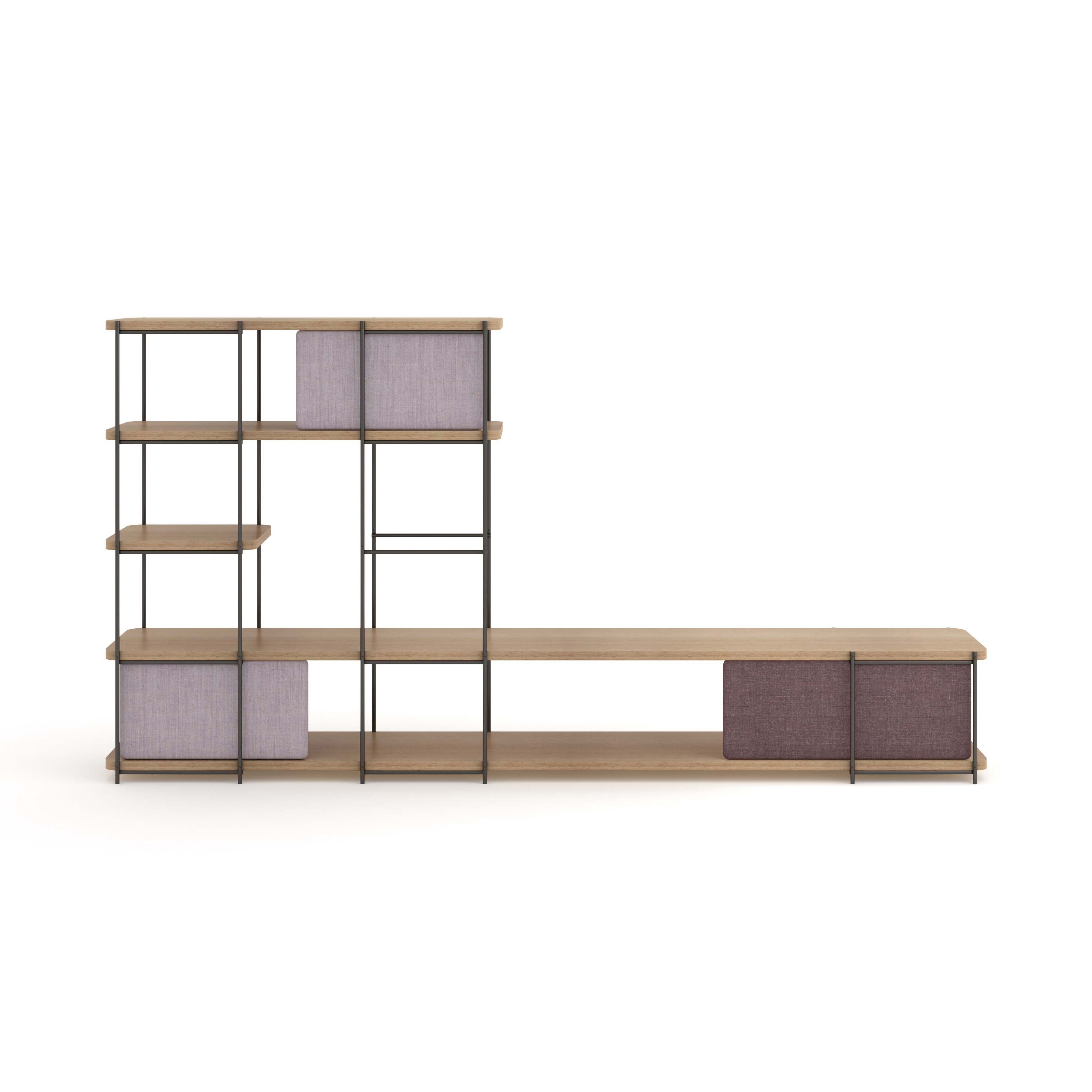 Mostrar el producto Julia Mobiliario modular de salón de madera de roble del fabricante Momocca