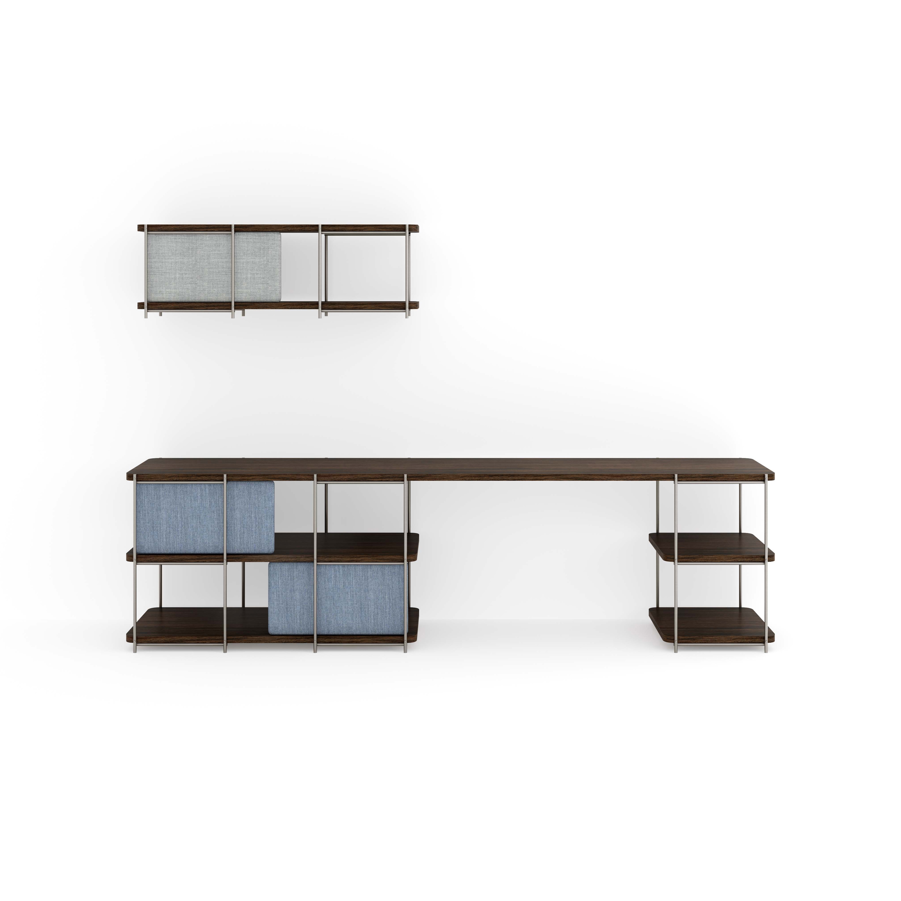 Mostrar el producto Escritorio modular Julia con estante colgado del fabricante Momocca