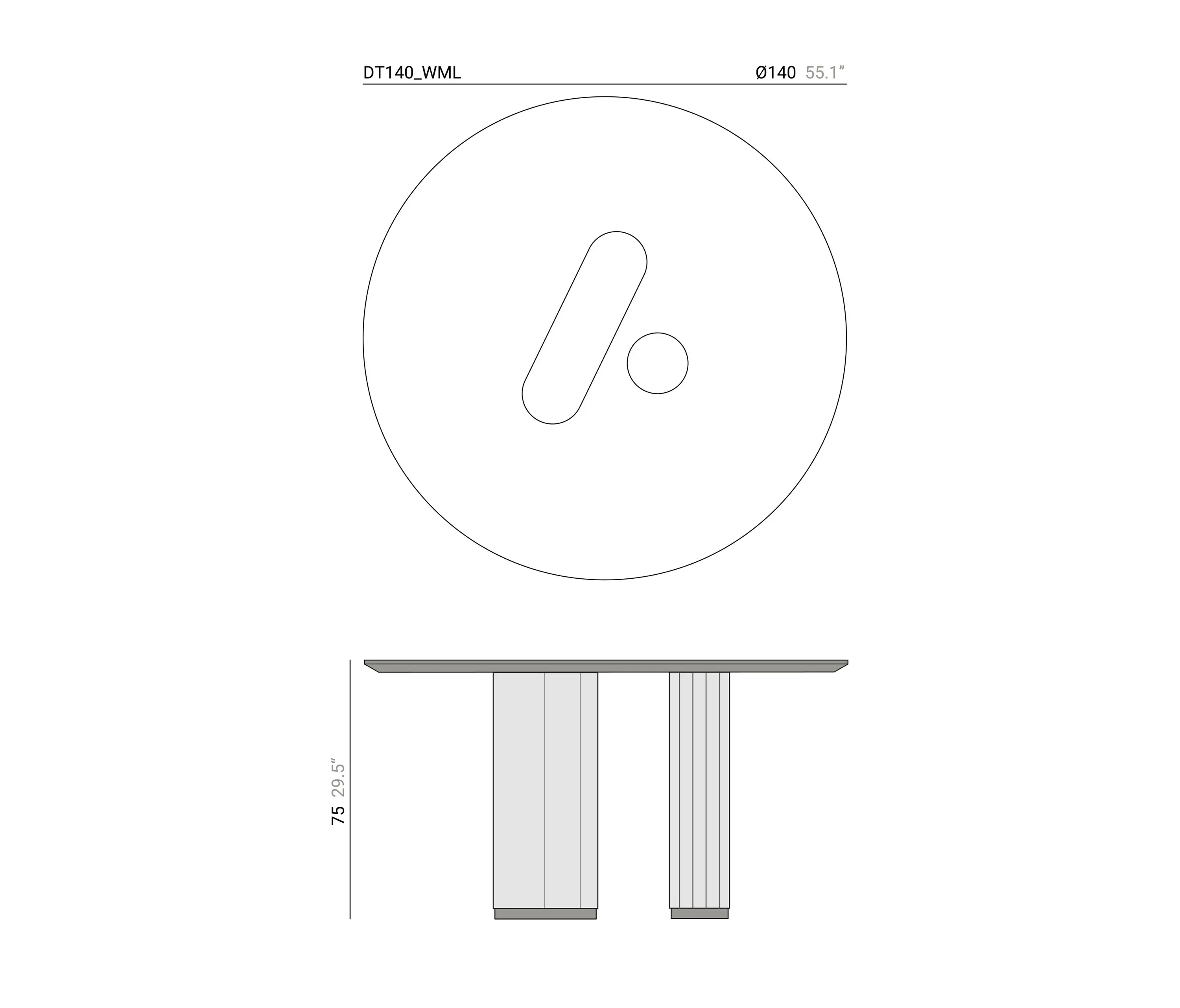 Momocca - Dania Collection Round Table