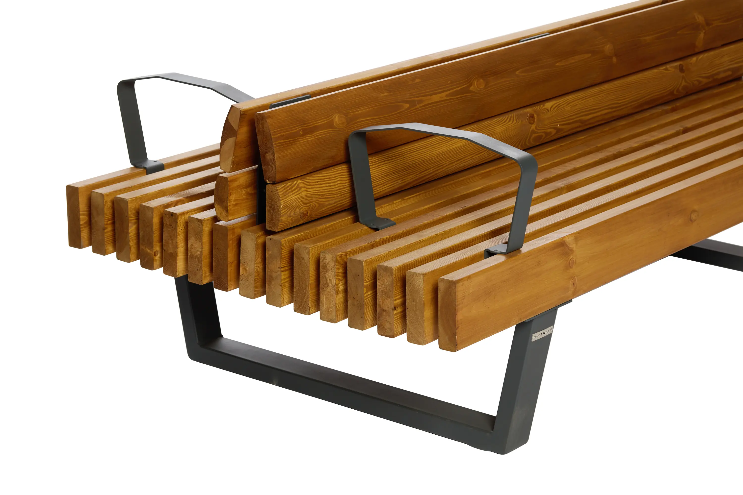 BOSTON NEW | BENCH WITH ARMREST AND BACKREST - Benches from Punto ...