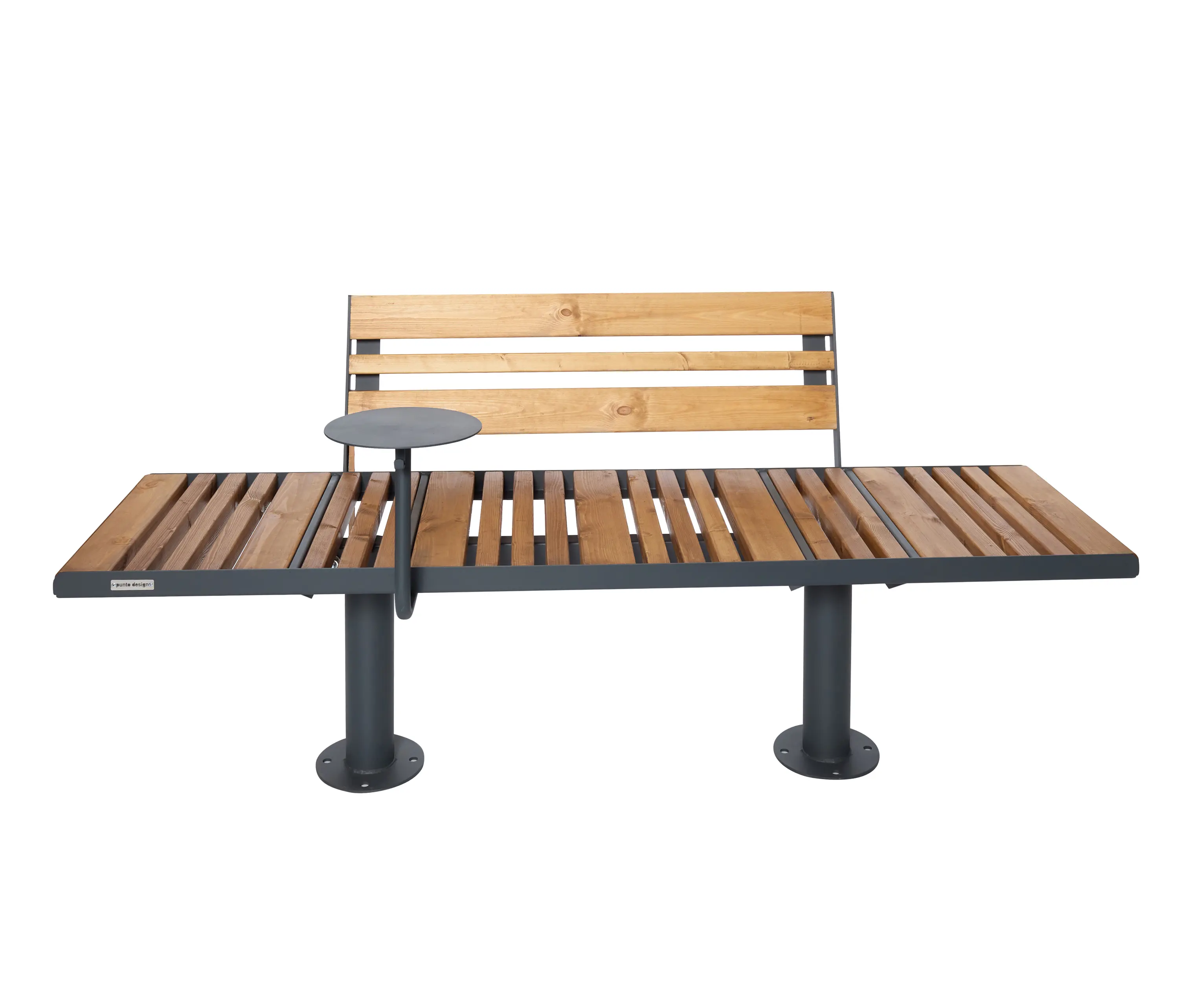Punto Design - Star | Outdoor Bench with Backrest and Table