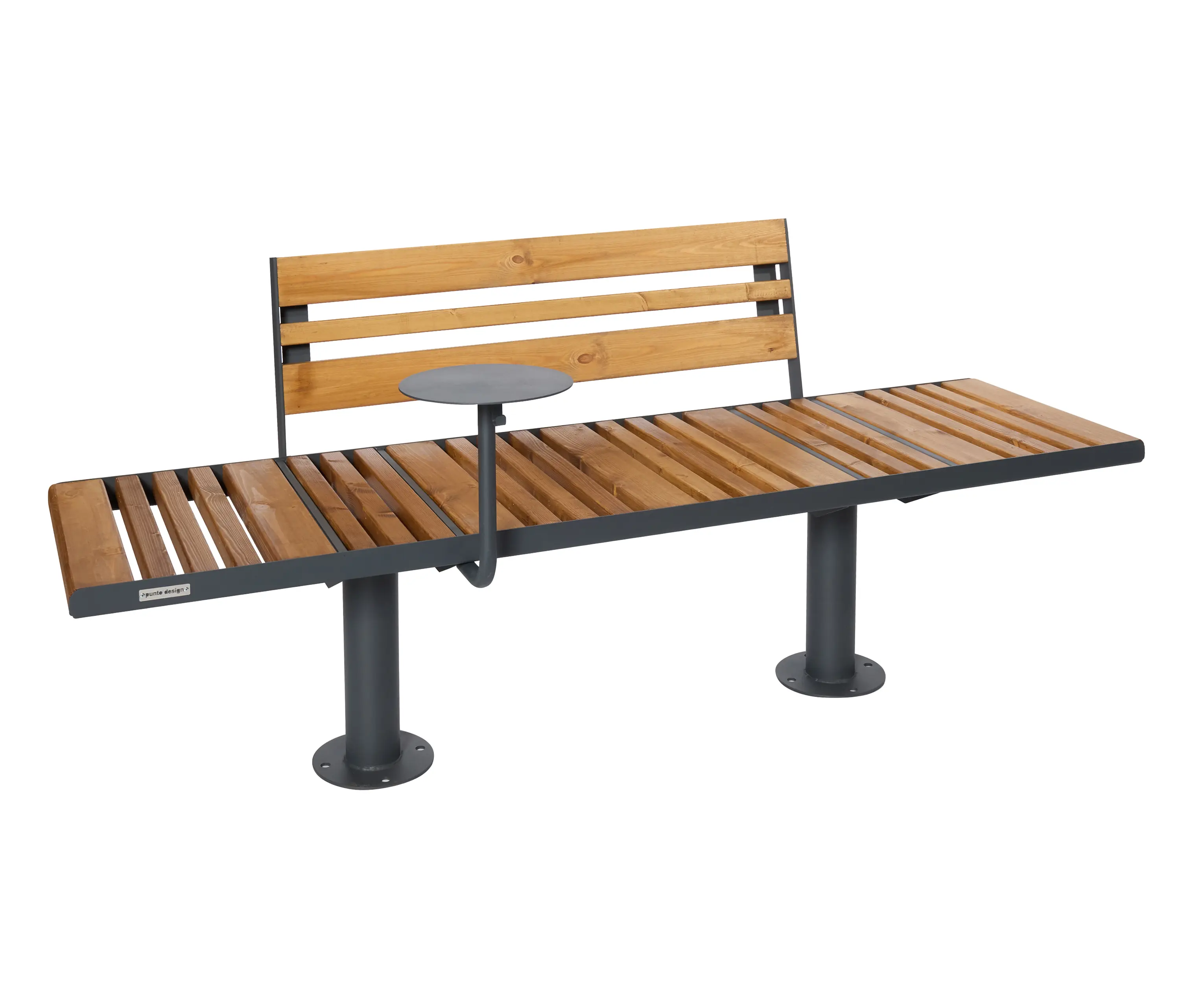 Punto Design - Star | Outdoor Bench with Backrest and Table