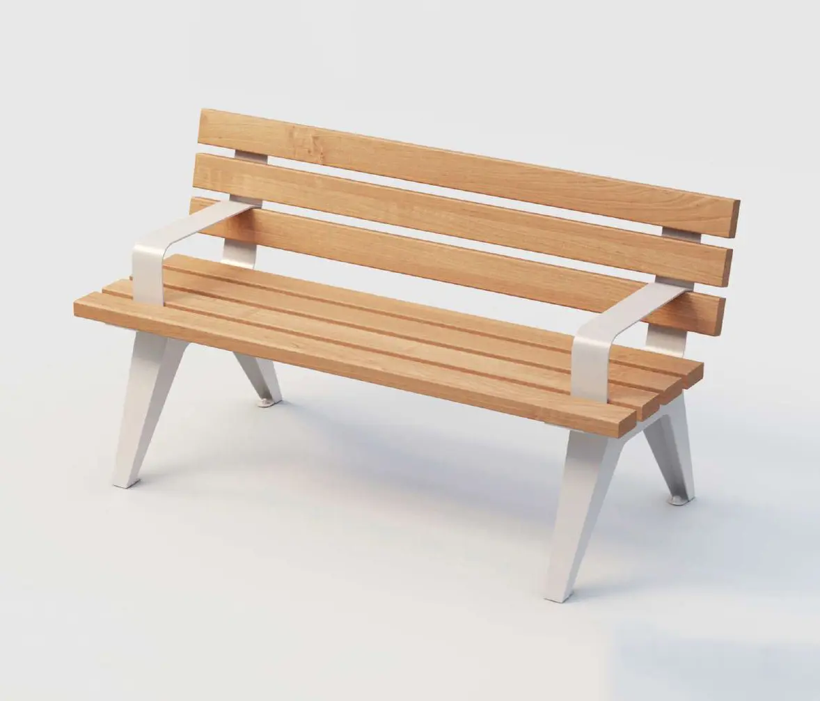 Punto Design - Aria | Street Bench with Armrest and Backrest