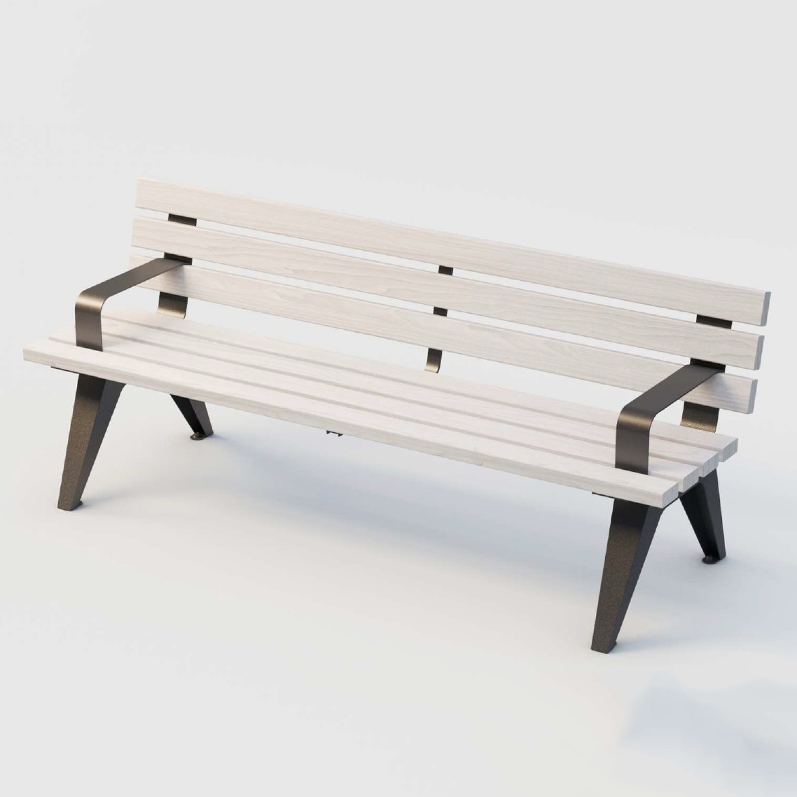 Mostrar el producto Aria | Street Bench with Armrest and Backrest del fabricante Punto Design